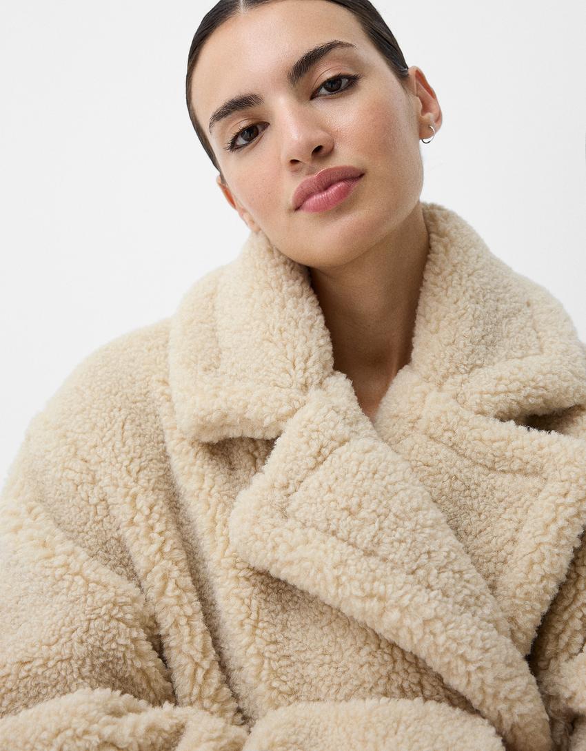Vivi | Giacca Oversize Teddy per Calore Invernale