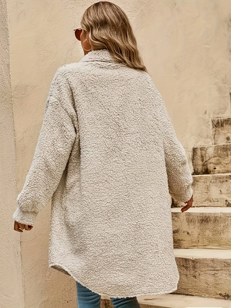Bice | Giacca Teddy Beige Accogliente per Donna