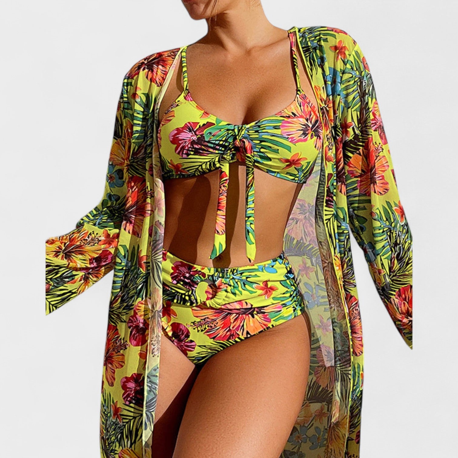 Conjunto Bikini Floreale con Top Coordinato