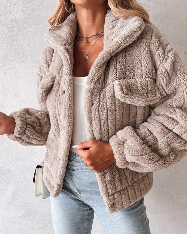Rosa | Cappotto Teddy Caldo e Confortevole per Donna