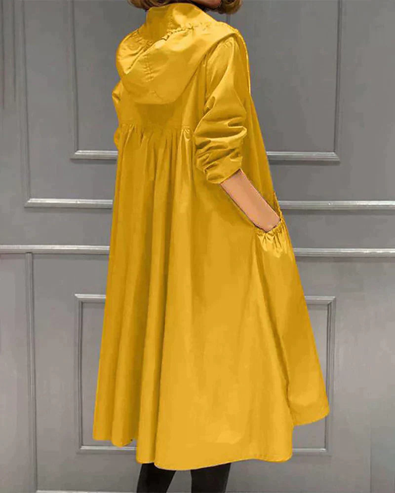 Nina | Impermeabile Donna con Cappuccio e Cerniera