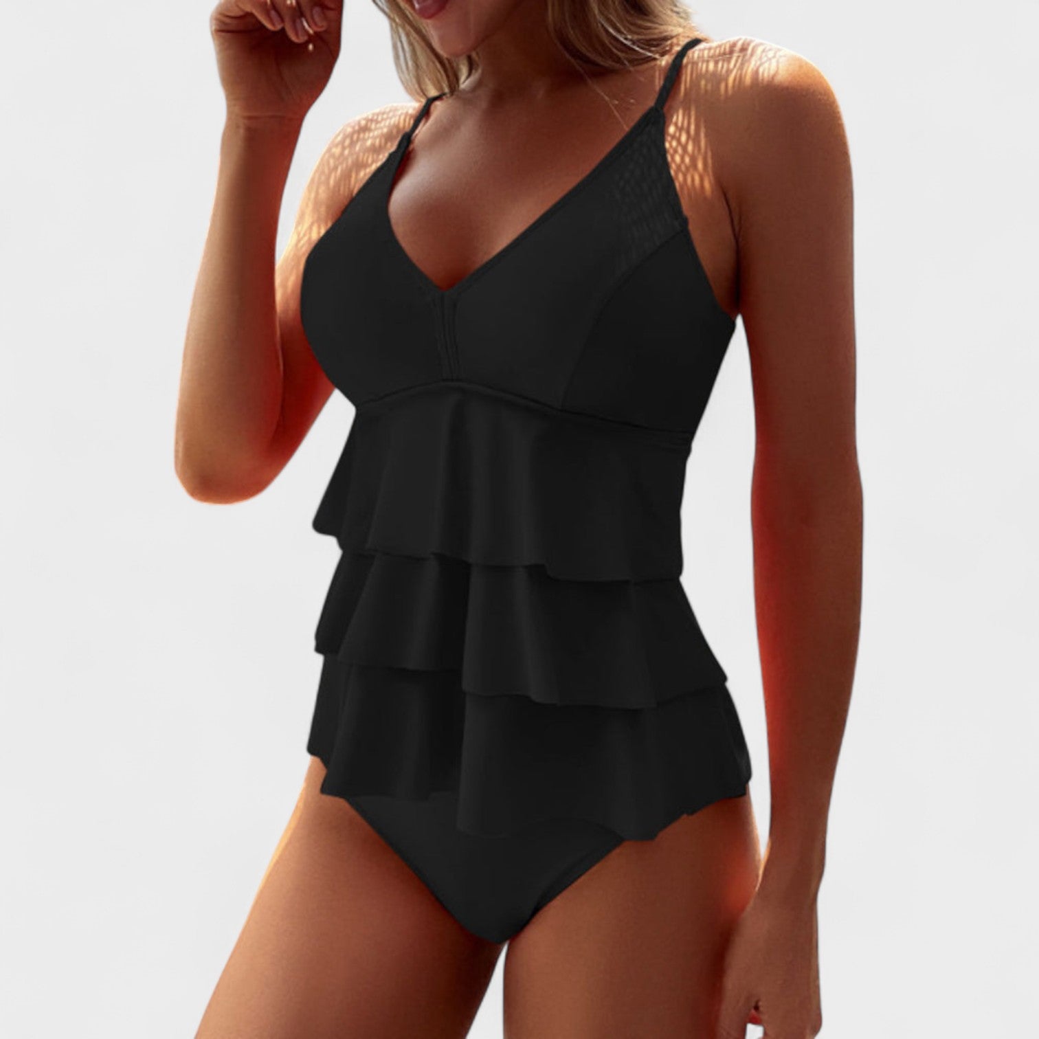 Costume da Bagno Elegante con Volant Raffinati