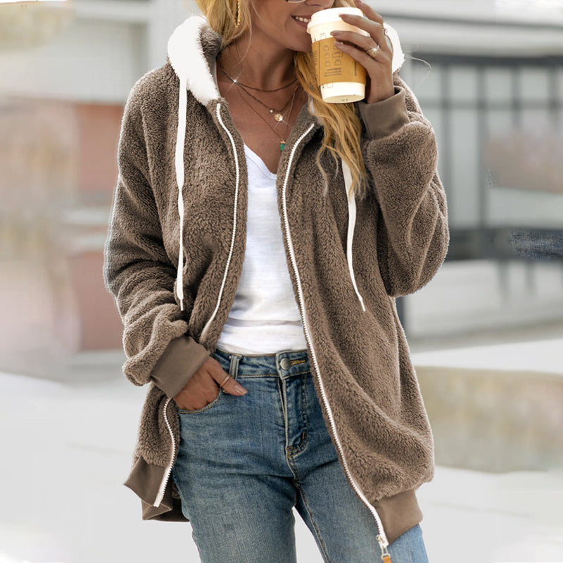 Ada | Giacca Teddy con Cappuccio per Calore Extra