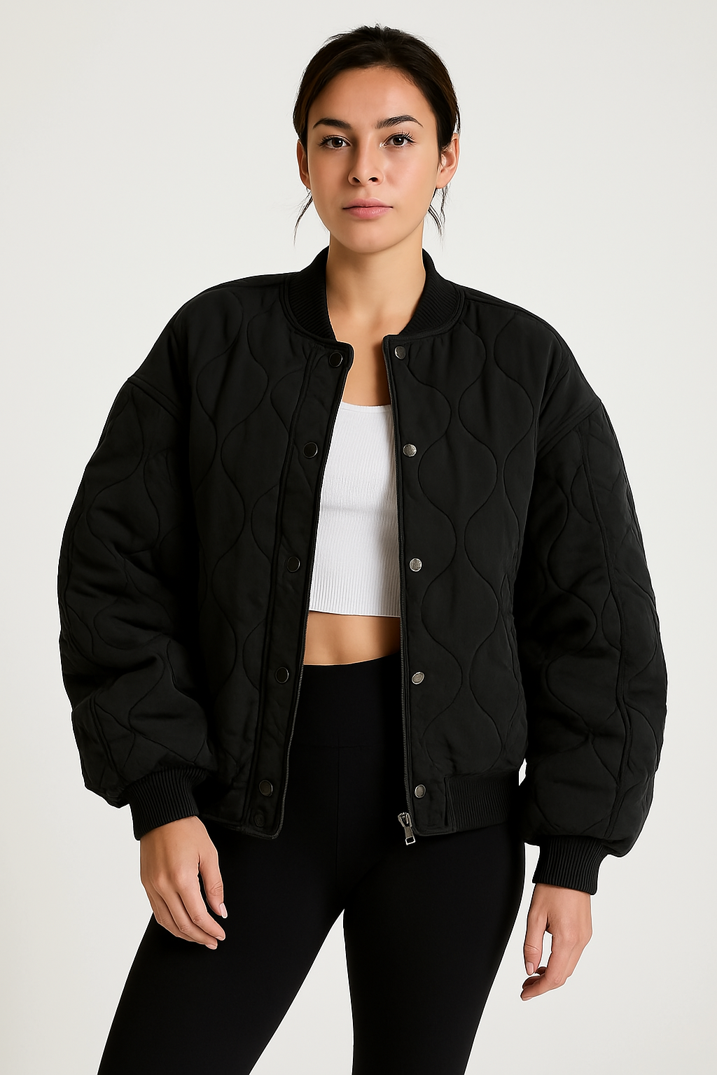 Clio | Giacca Bomber Donna Taglie Forti Elegante