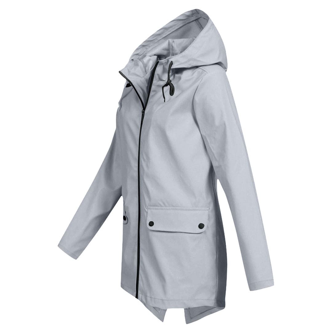 Viola | Impermeabile Elegante da Donna con Cappuccio