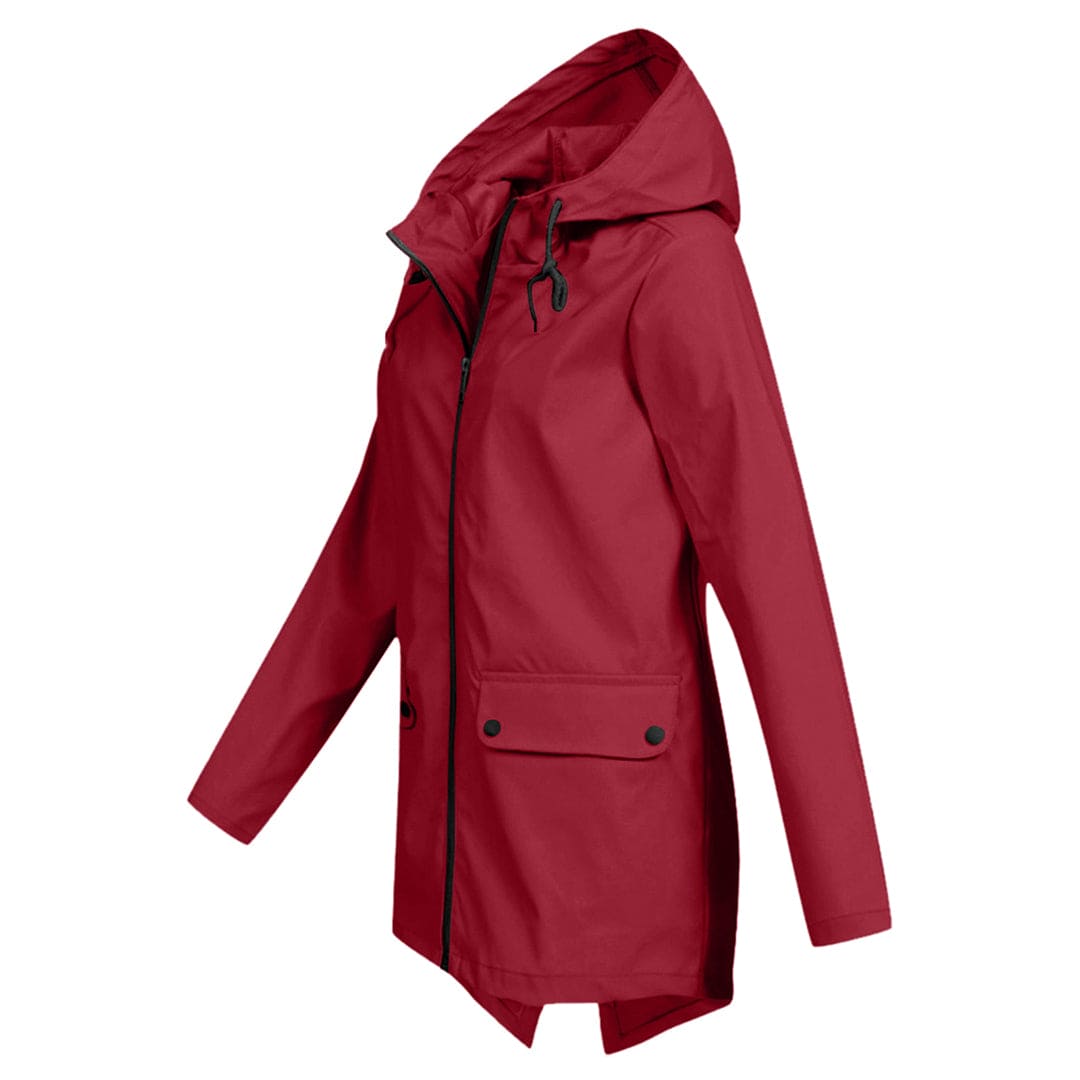 Viola | Impermeabile Elegante da Donna con Cappuccio