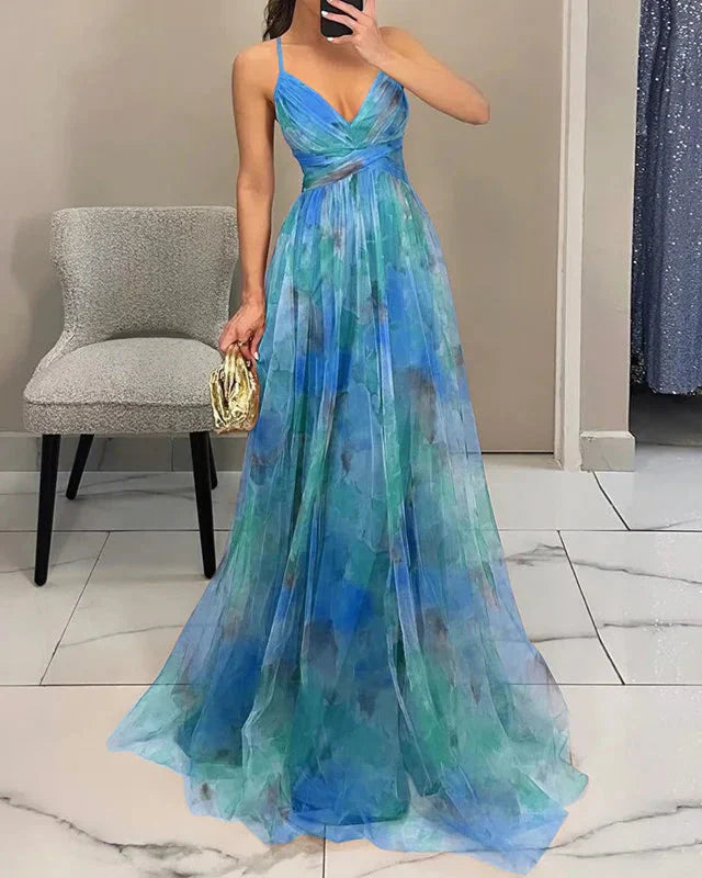 Elisa | Abito Maxi Floreale per Eleganza Senza Sforzo