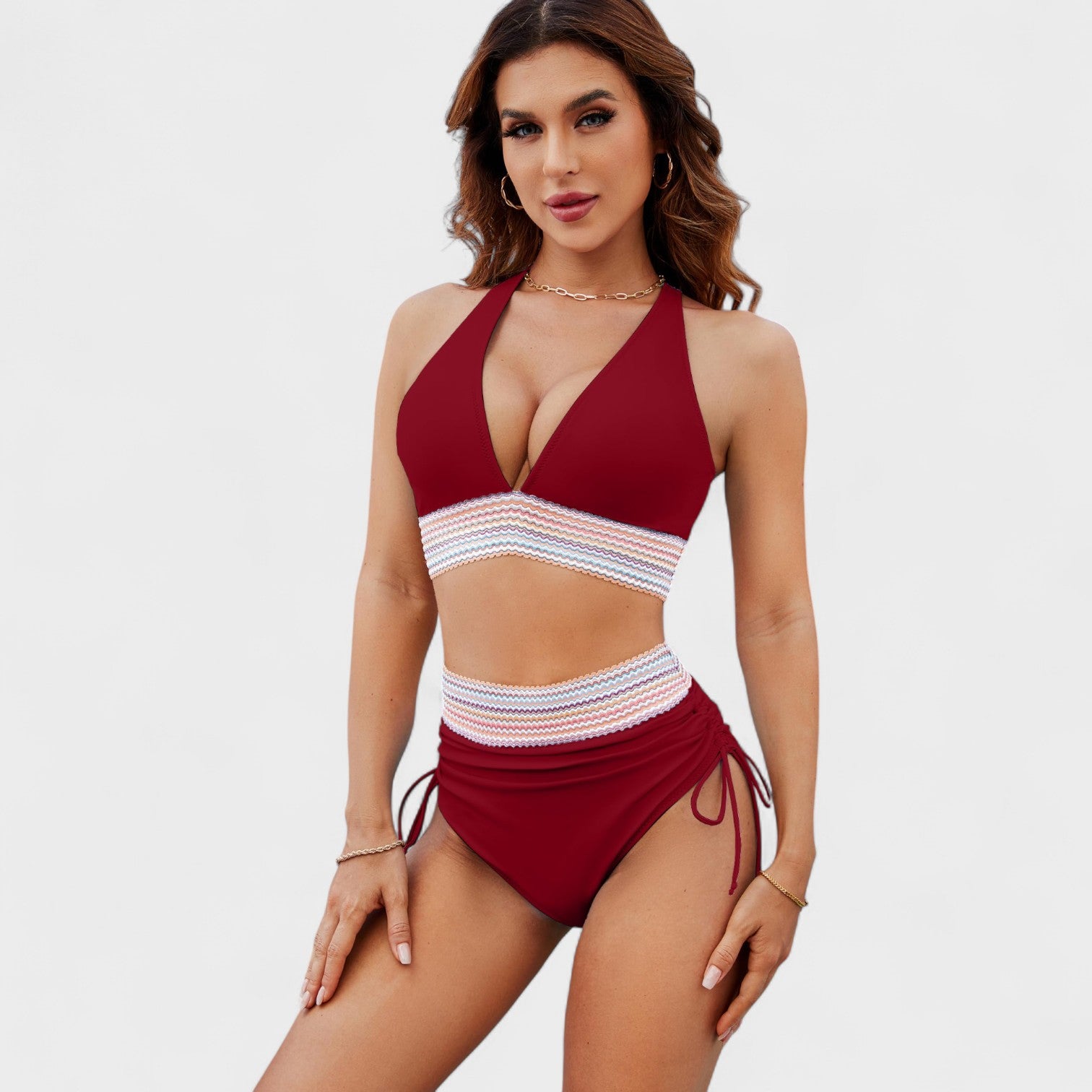 Bikini a Vita Alta Scolpito