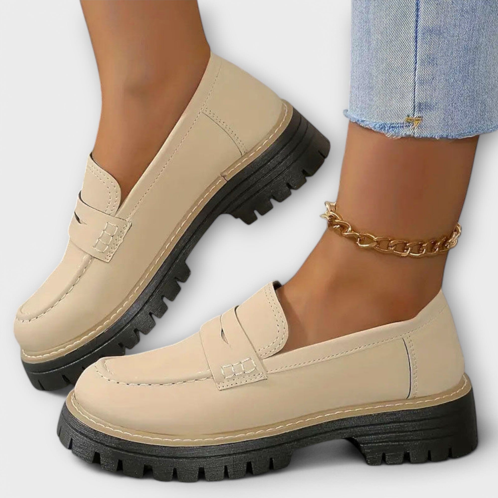 Mocassino Elegante in Pelle per Donna
