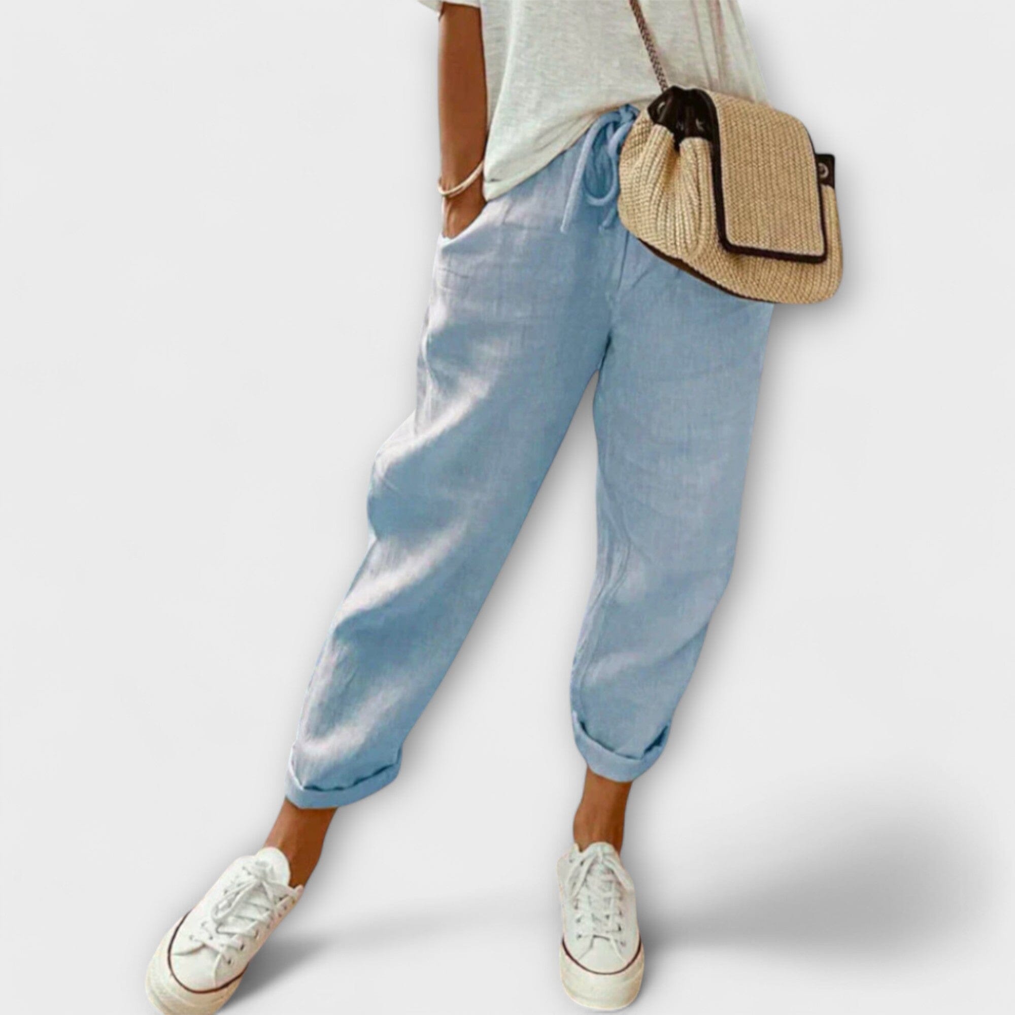 Pantaloni di Lino Moderni e Casual per Donna