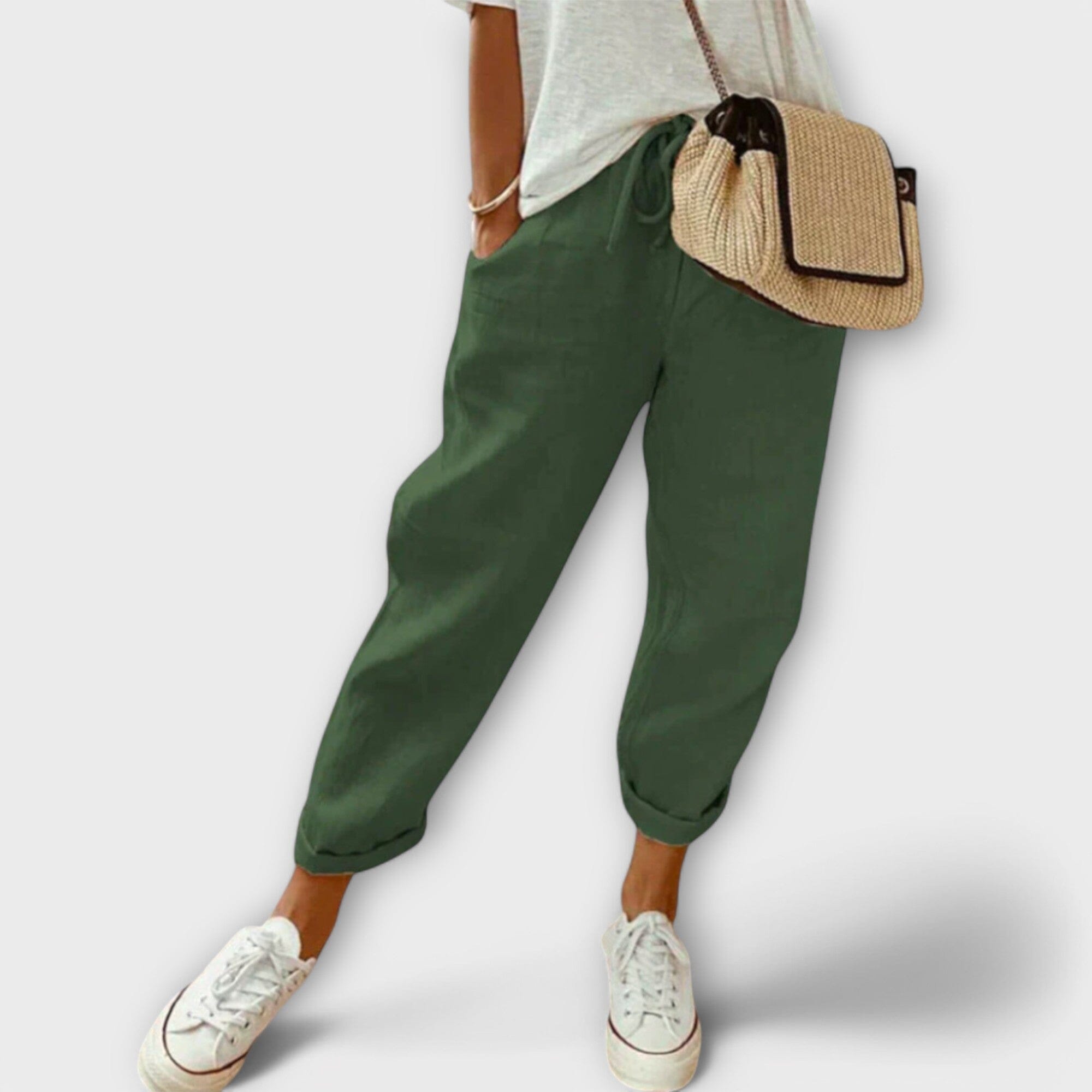 Pantaloni di Lino Moderni e Casual per Donna