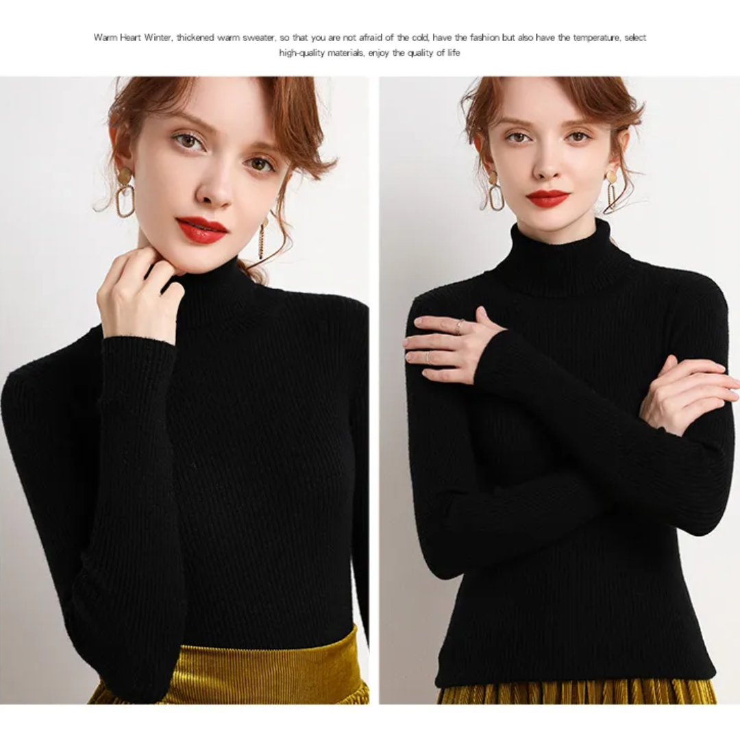 Cristina | Maglione Dolcevita in Cashmere per l'Inverno