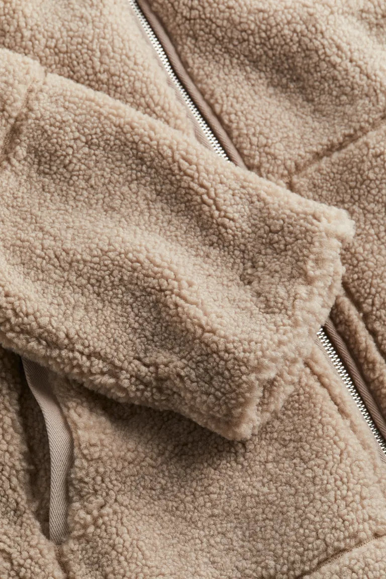 Tessa | Giacca Teddy Donna Calda con Cerniera