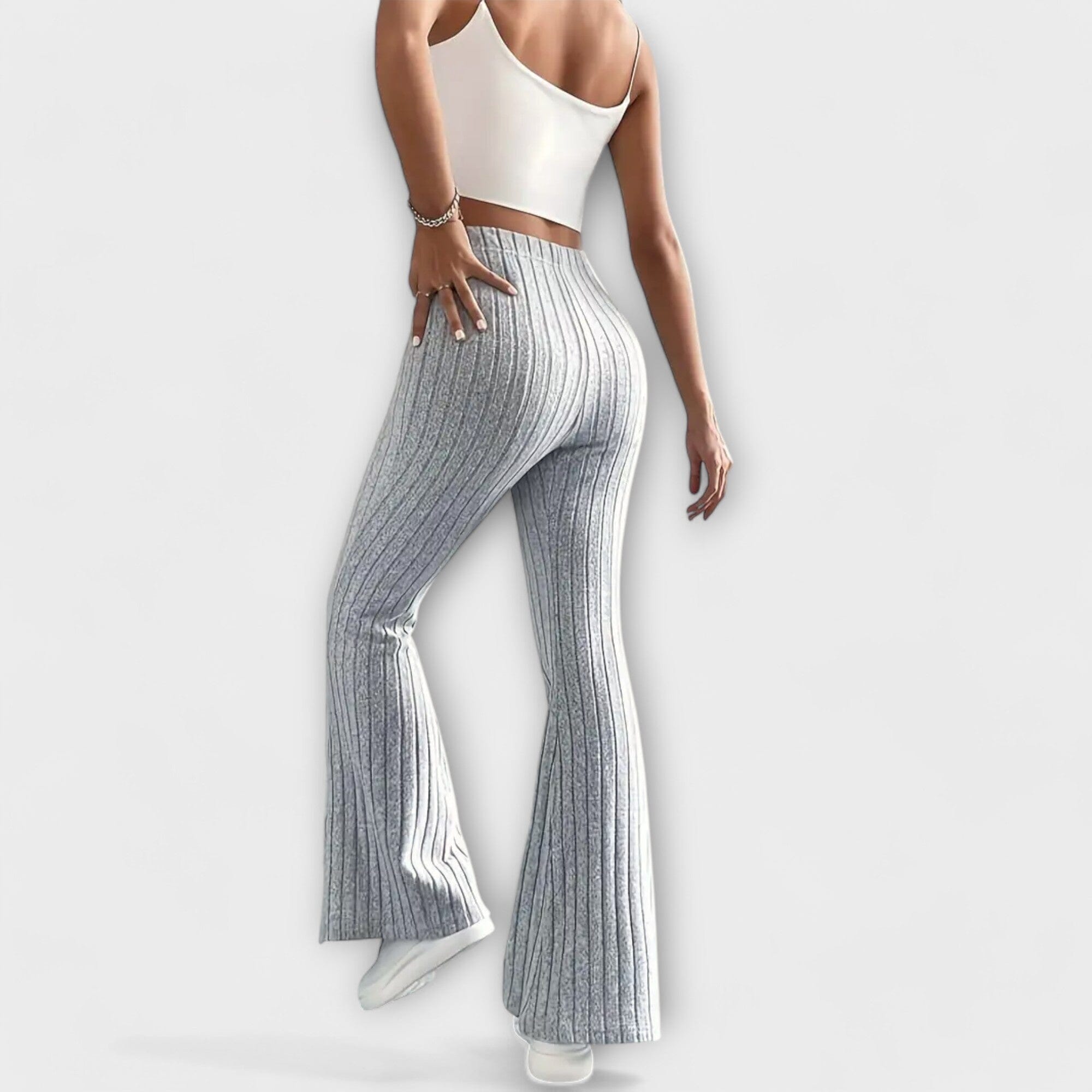 Pantaloni Eleganti a Zampa d'Efetto