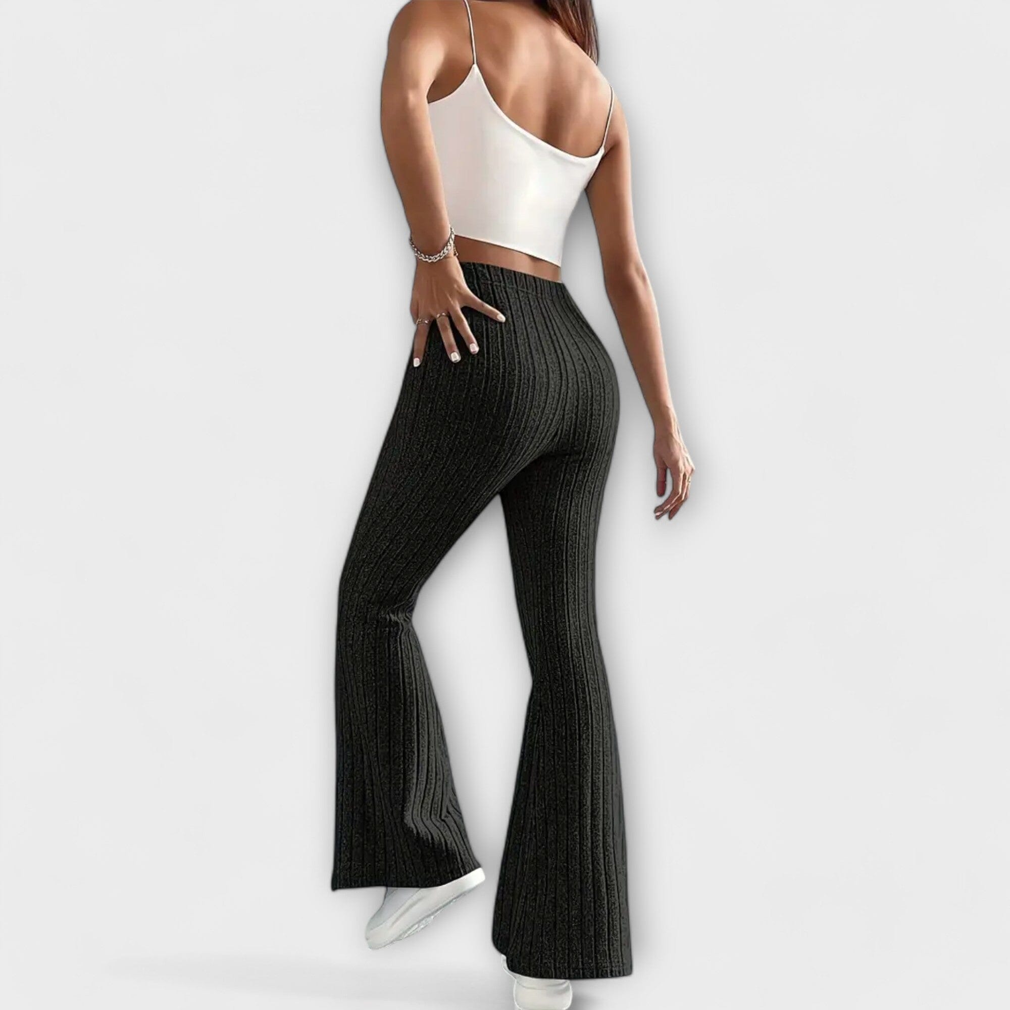 Pantaloni Eleganti a Zampa d'Efetto