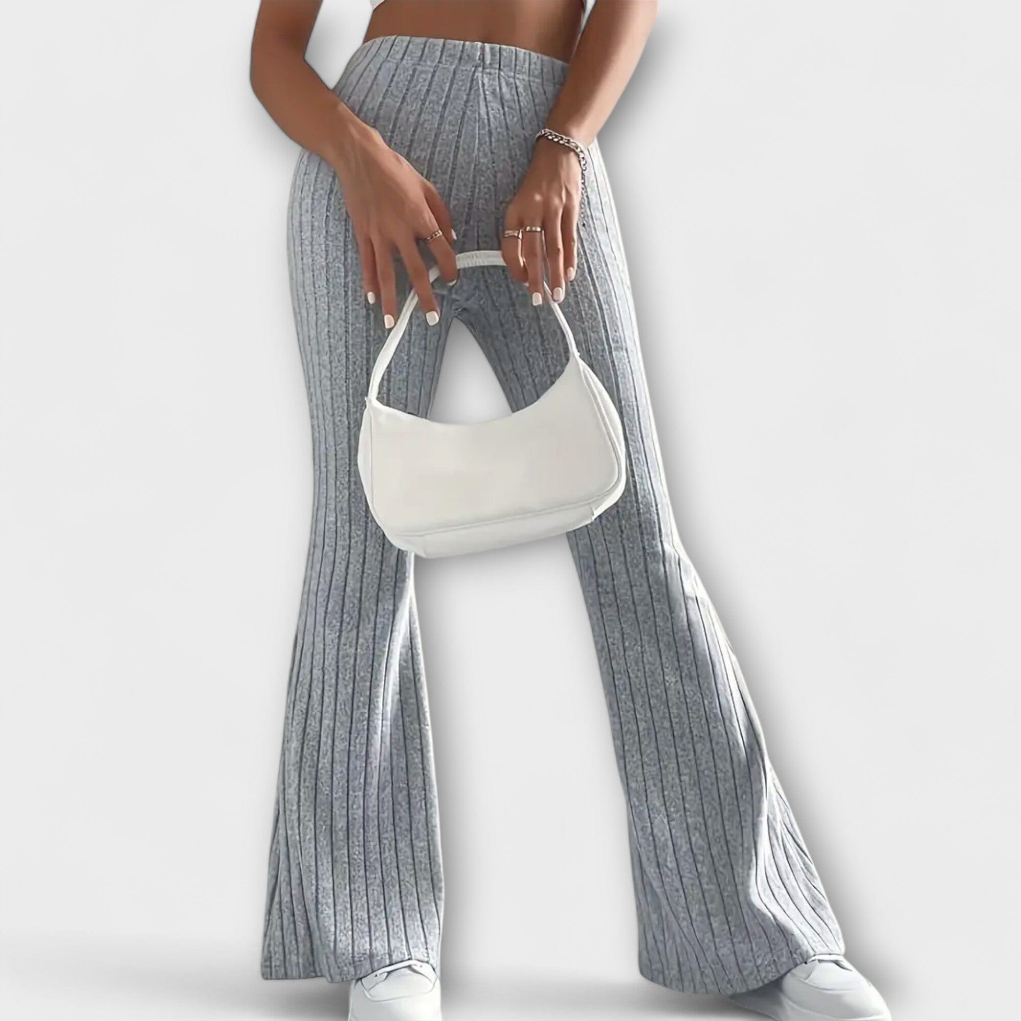 Pantaloni Eleganti a Zampa d'Efetto