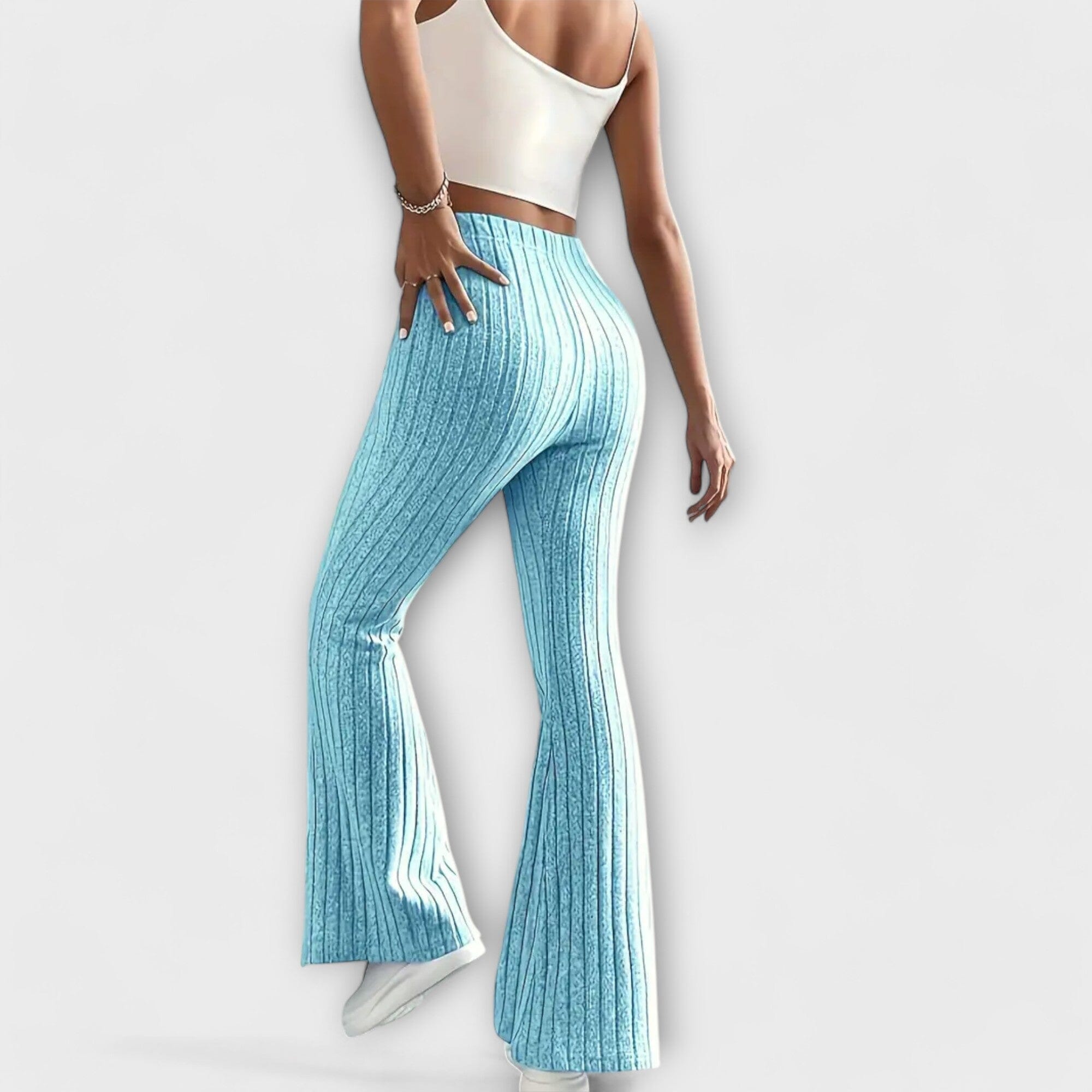 Pantaloni Eleganti a Zampa d'Efetto