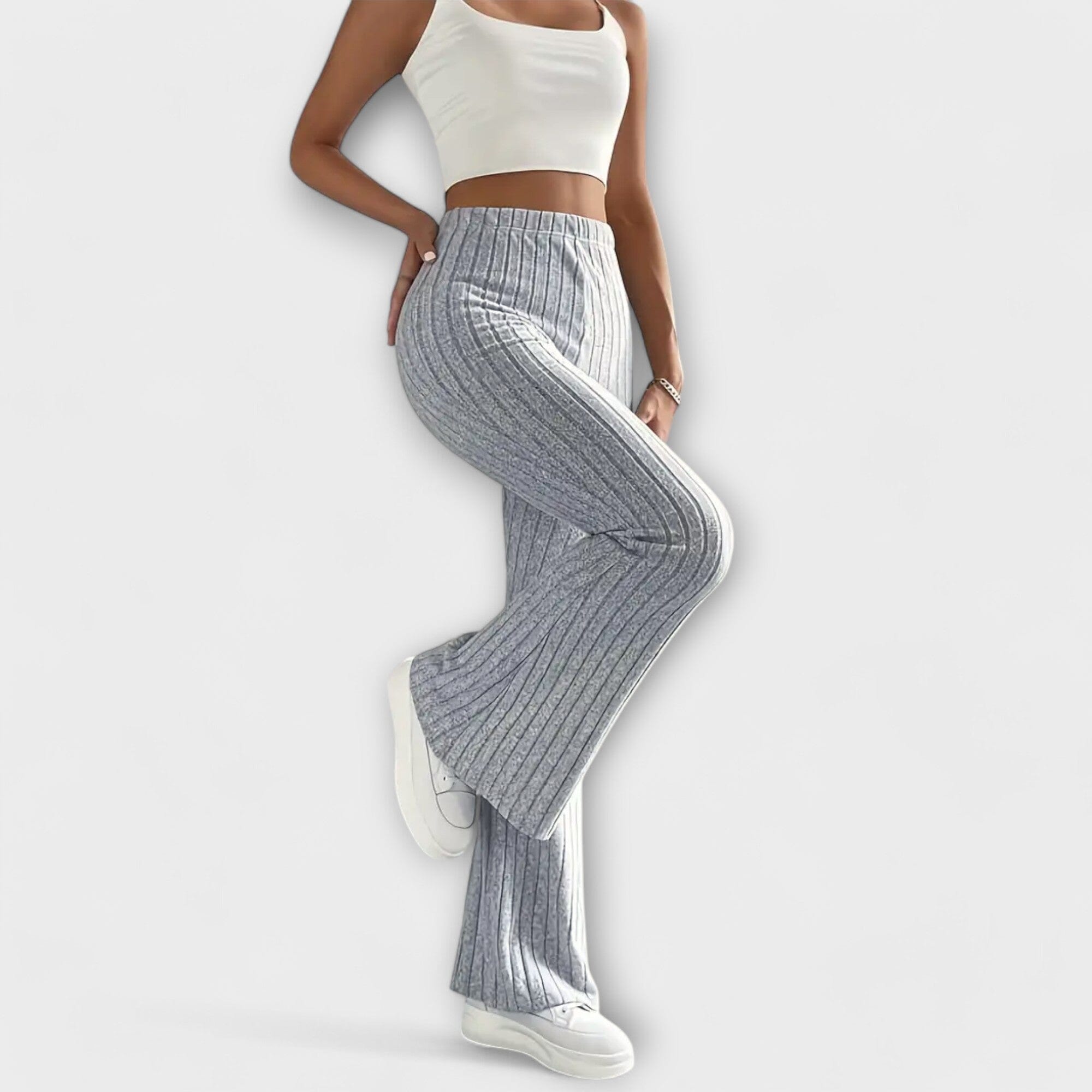 Pantaloni Eleganti a Zampa d'Efetto