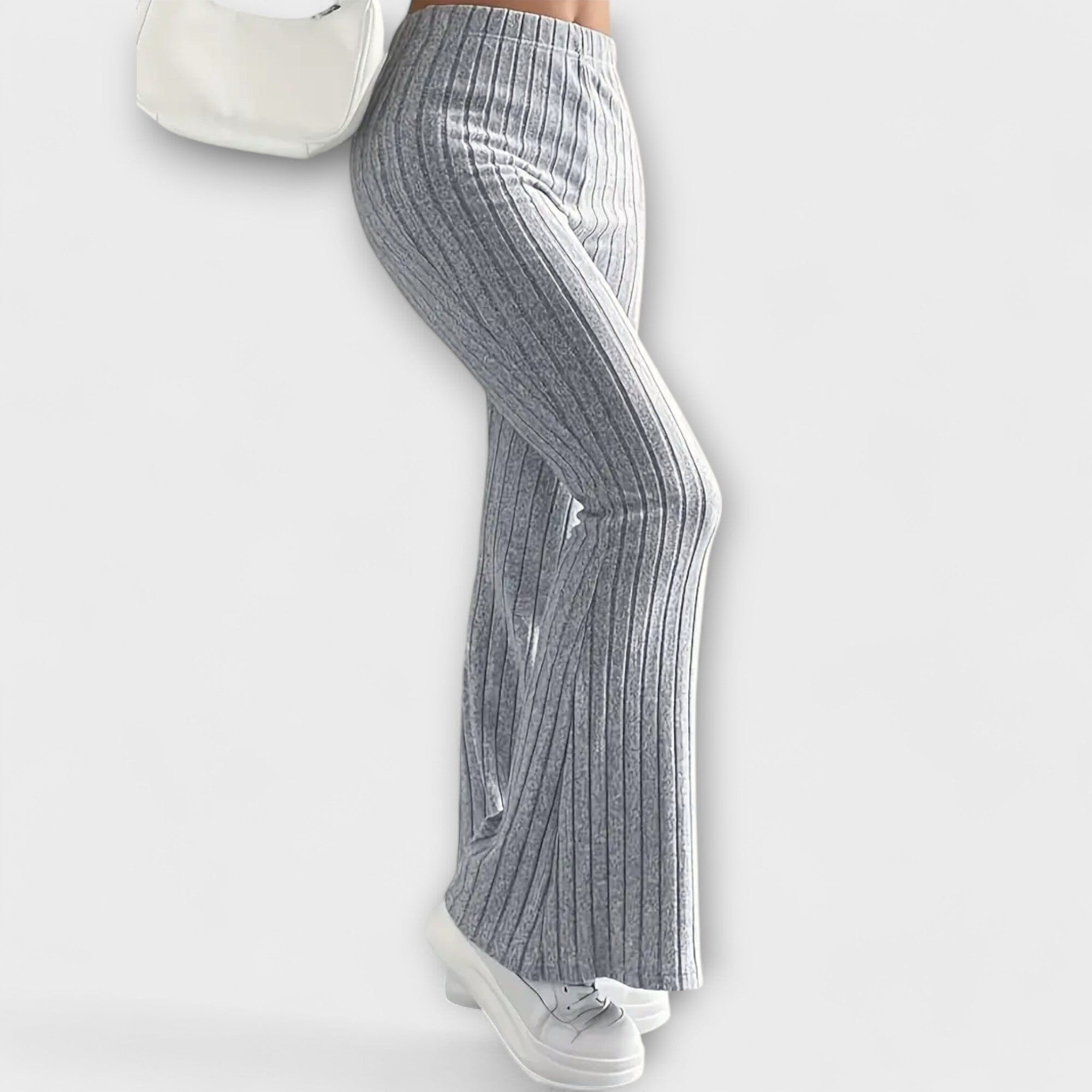 Pantaloni Eleganti a Zampa d'Efetto