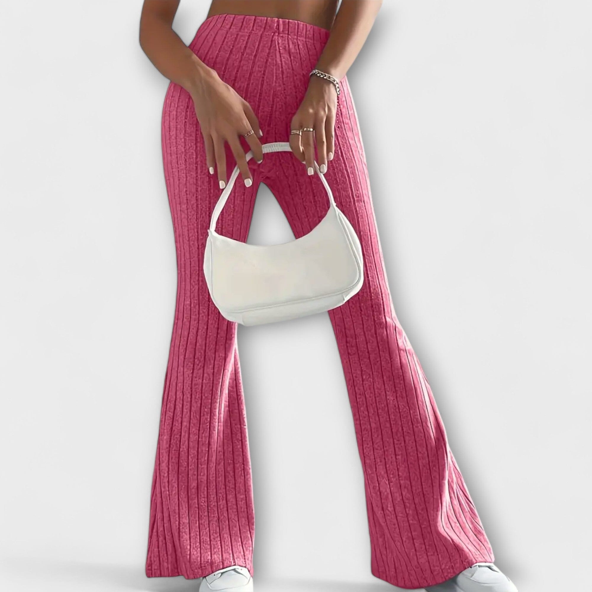 Pantaloni Eleganti a Zampa d'Efetto