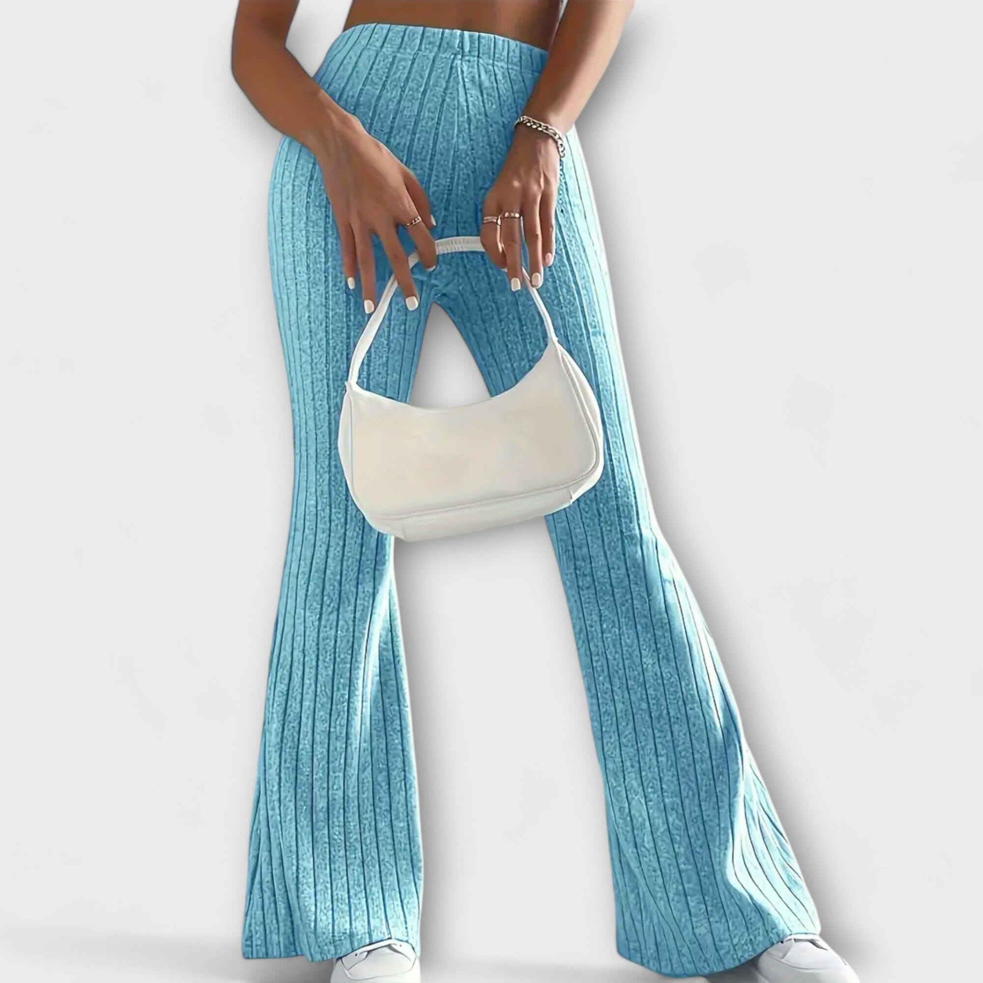 Pantaloni Eleganti a Zampa d'Efetto