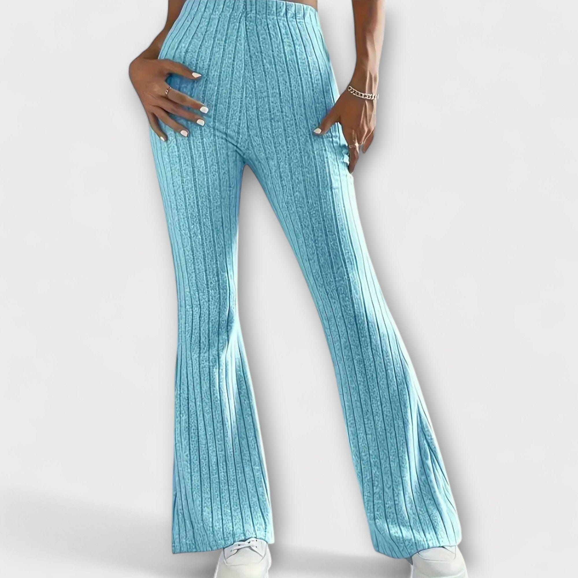 Pantaloni Eleganti a Zampa d'Efetto