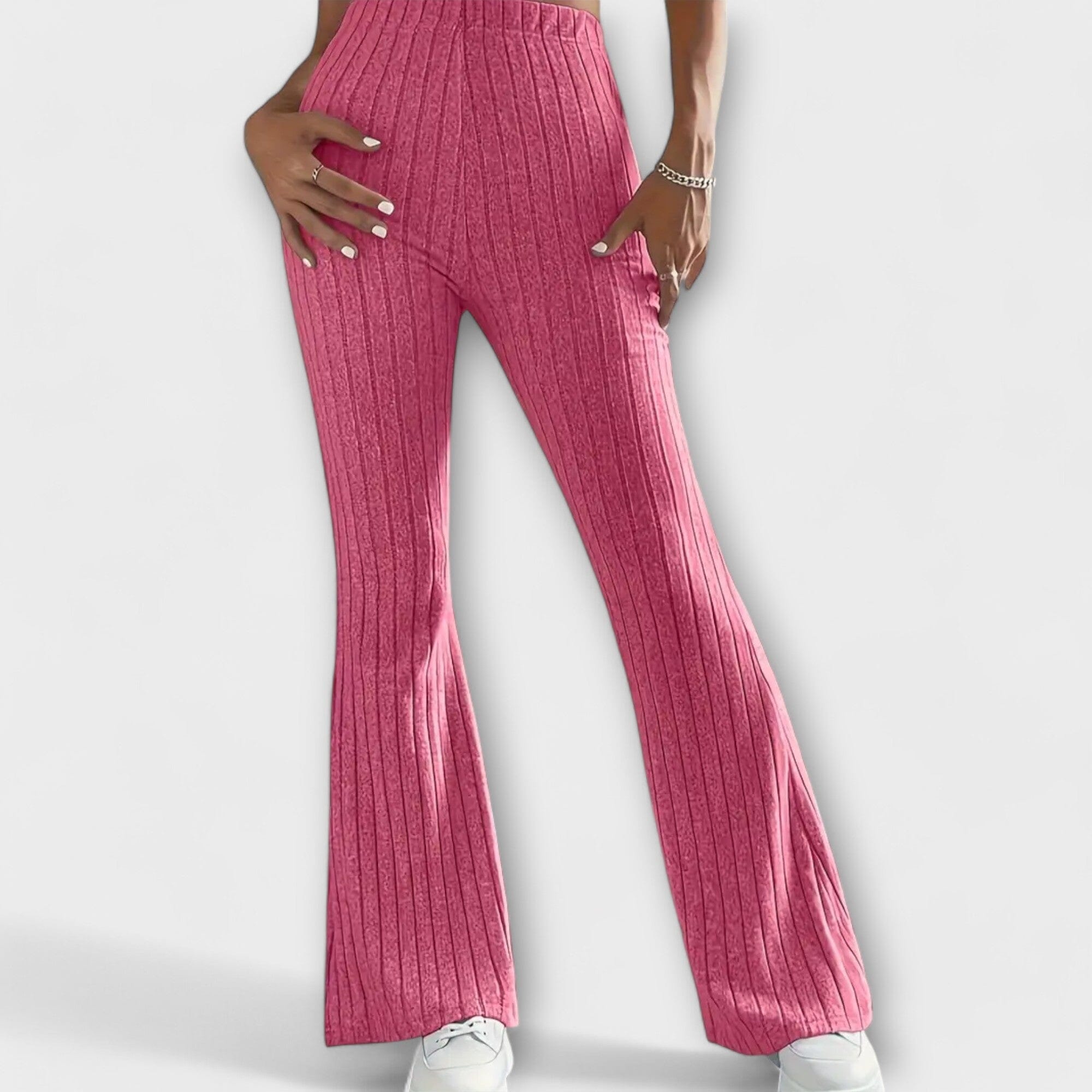 Pantaloni Eleganti a Zampa d'Efetto