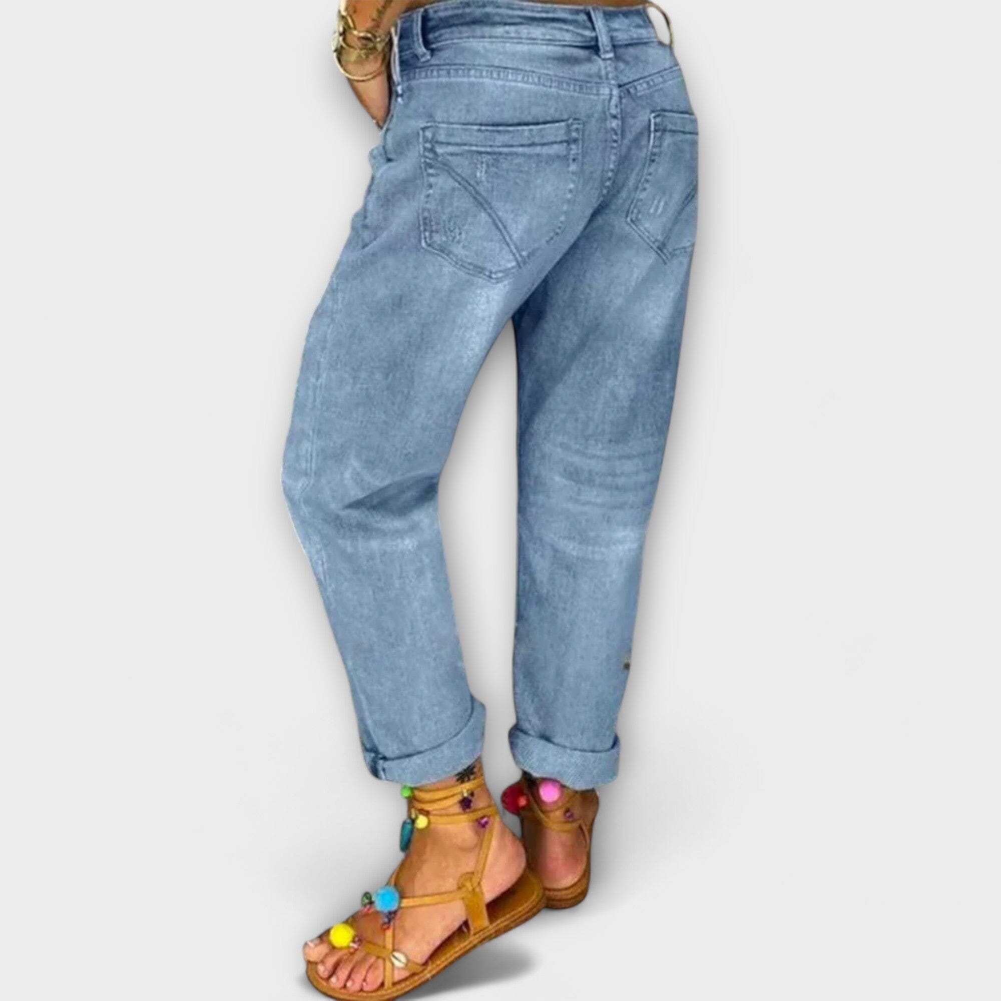 Jeans Eleganti da Donna in Denim Blu