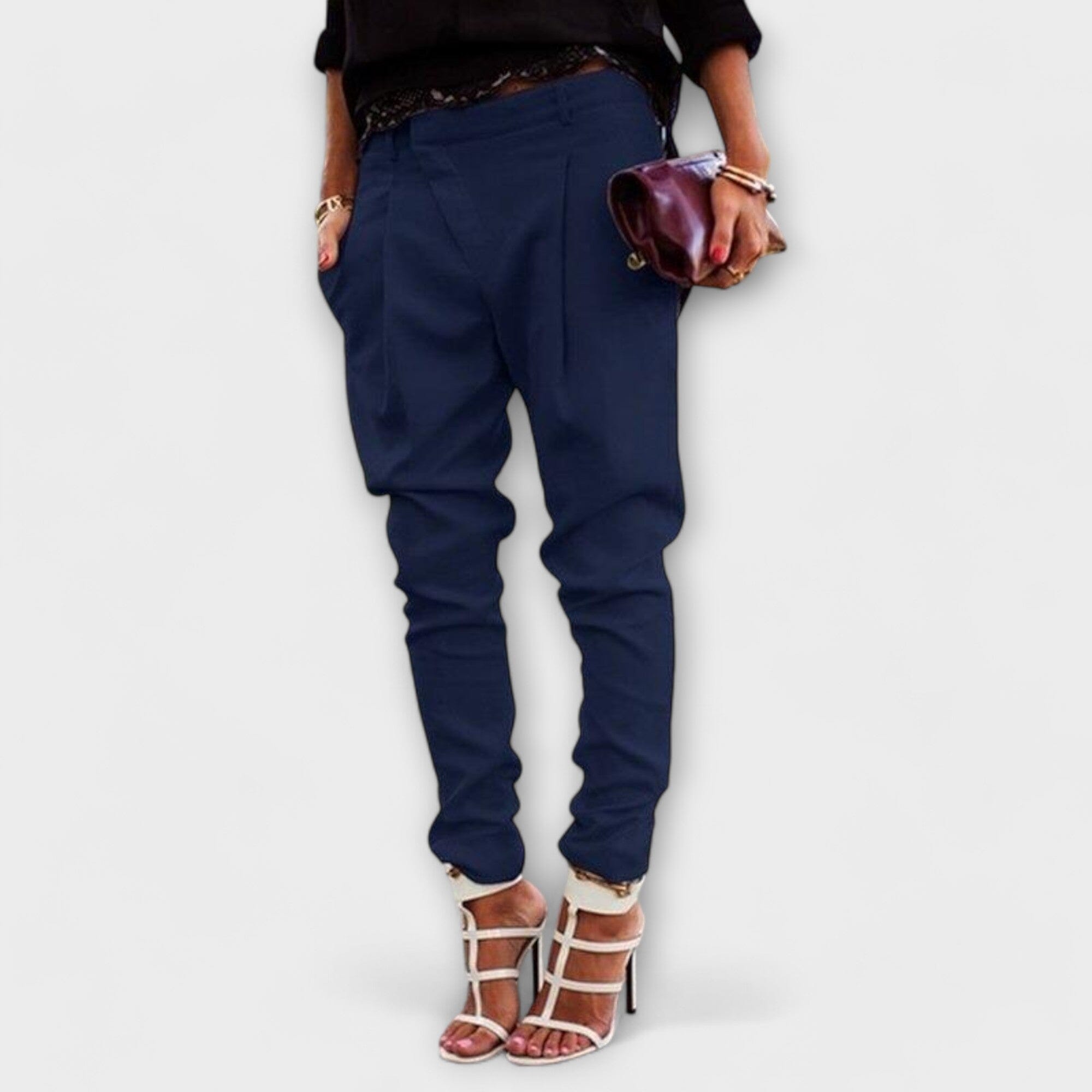 Pantaloni Eleganti a Vita Alta per Donna
