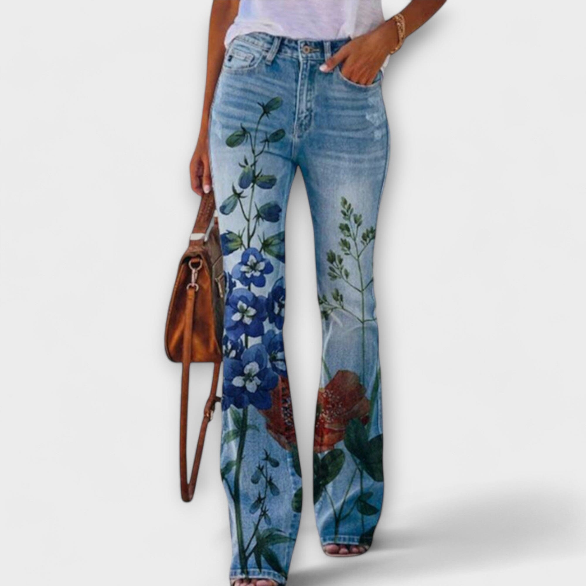 Pantaloni a Fiori Eleganti per Donna