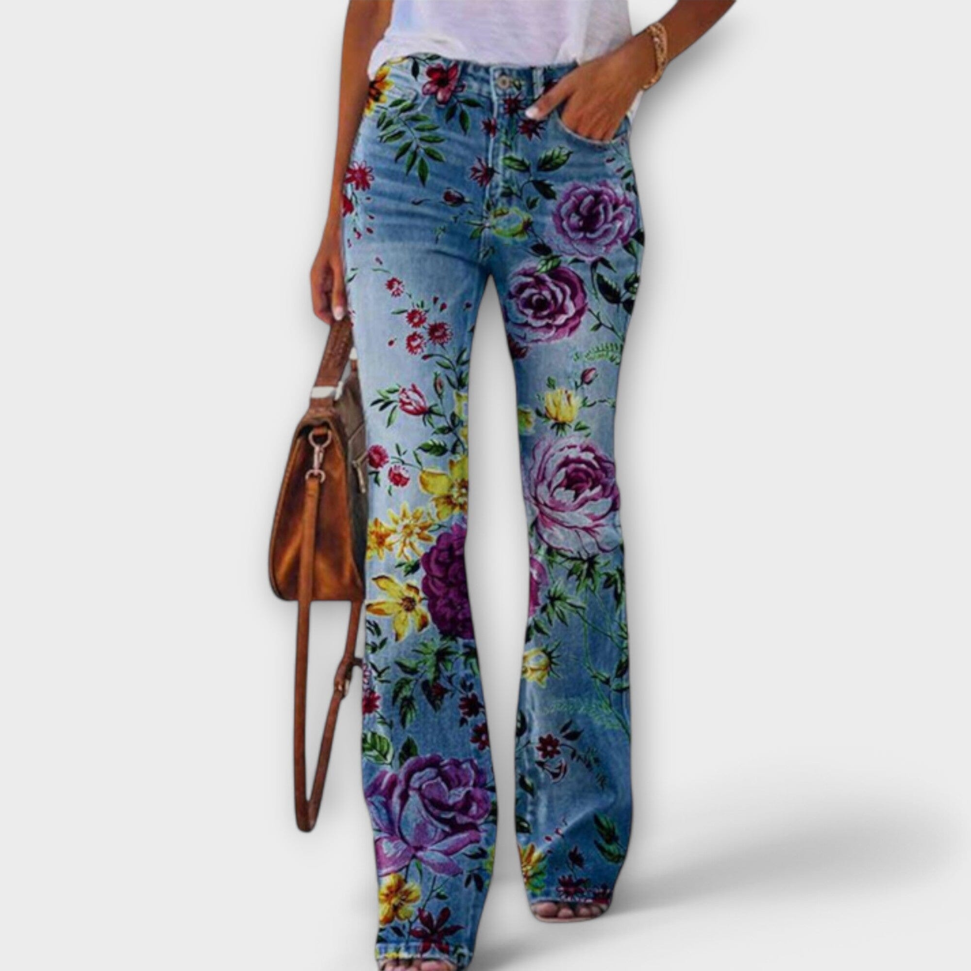 Pantaloni a Fiori Eleganti per Donna