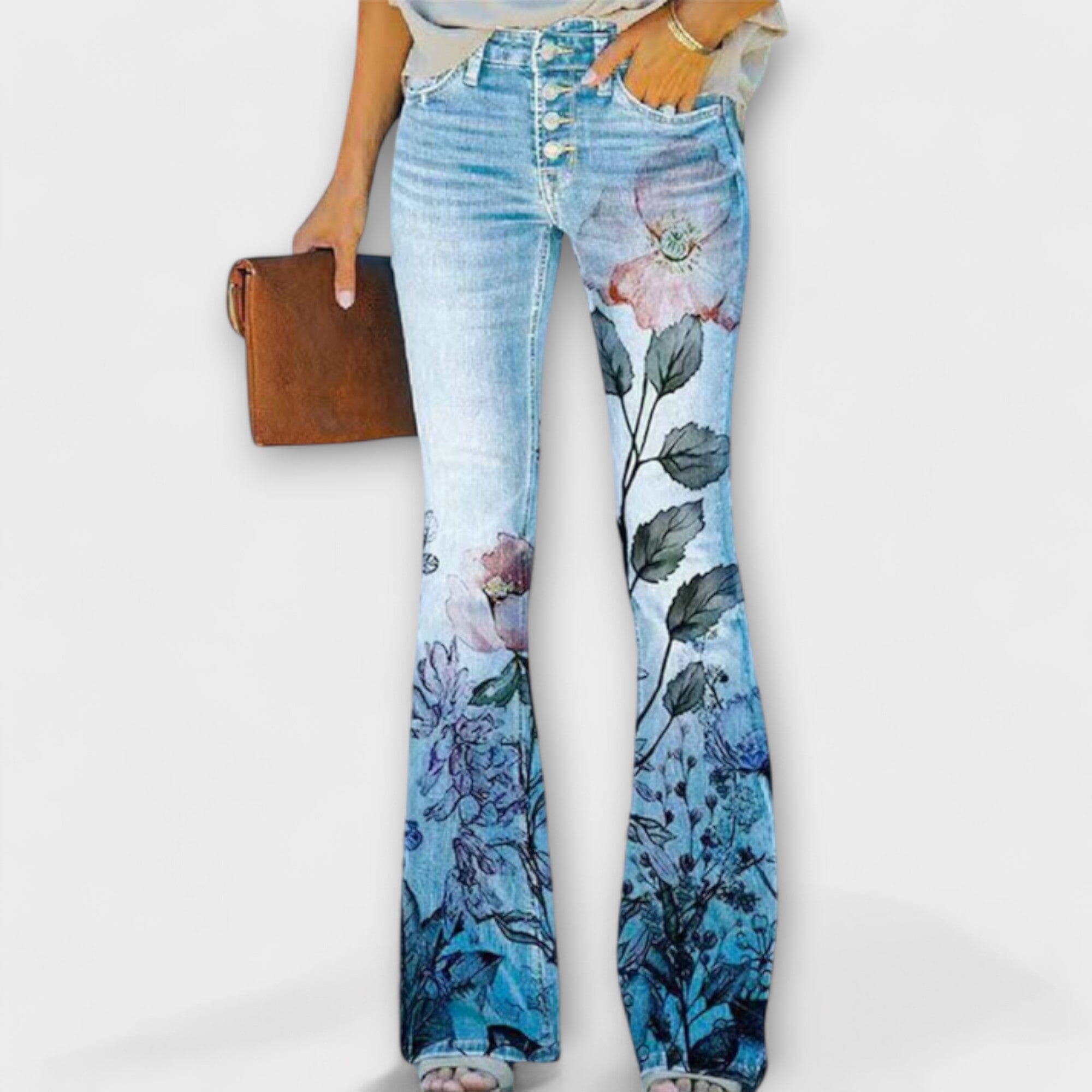 Pantaloni a Fiori Eleganti per Donna