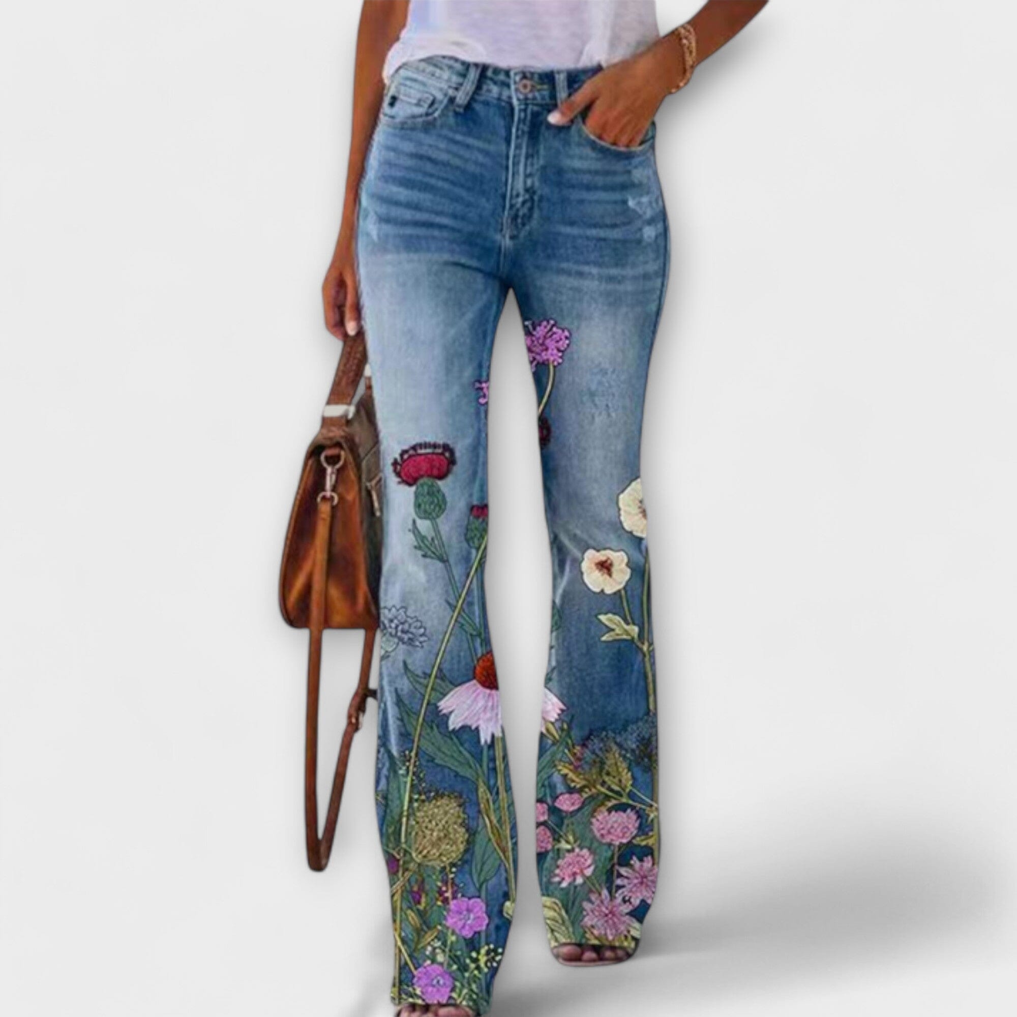 Pantaloni a Fiori Eleganti per Donna