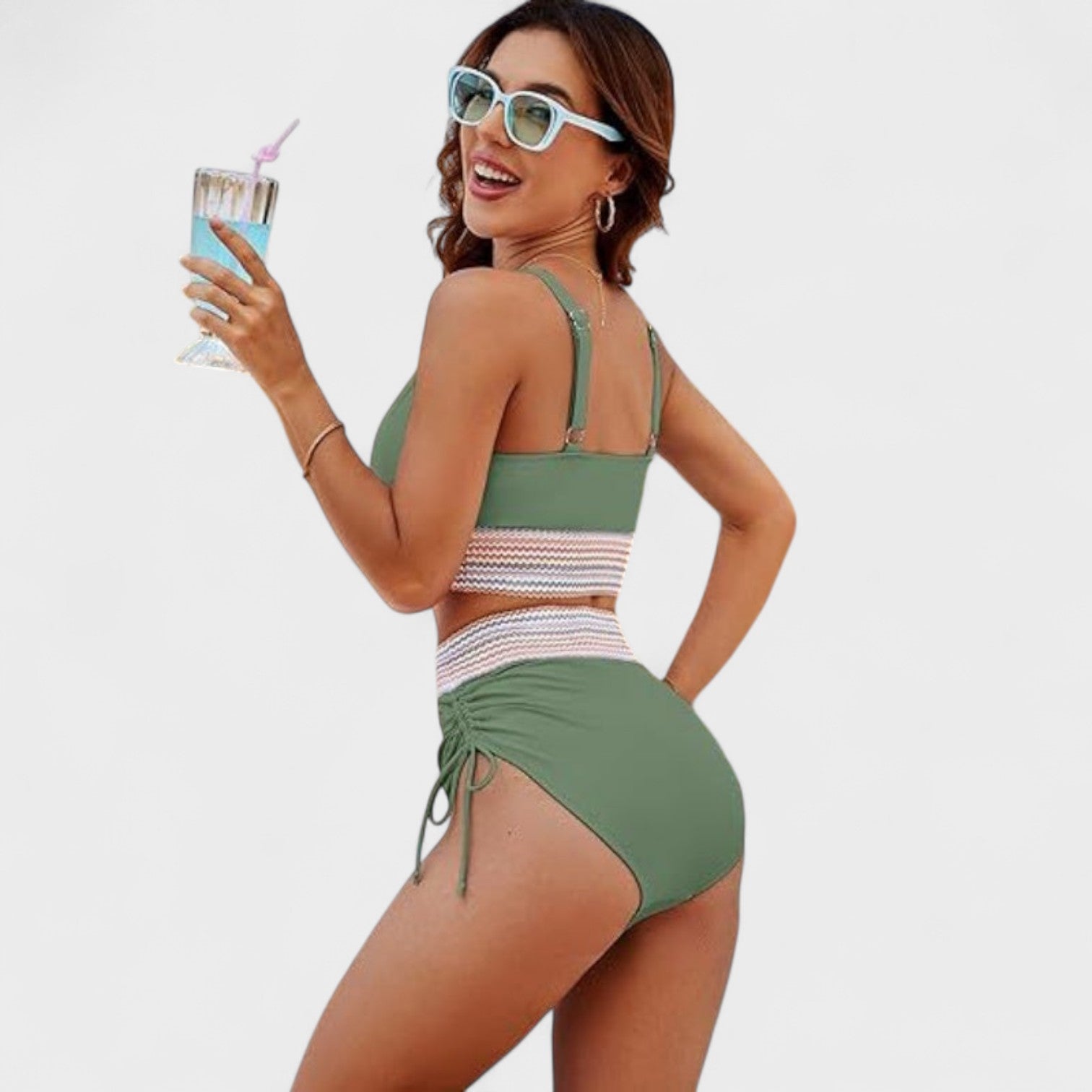 Bikini a Vita Alta Scolpito