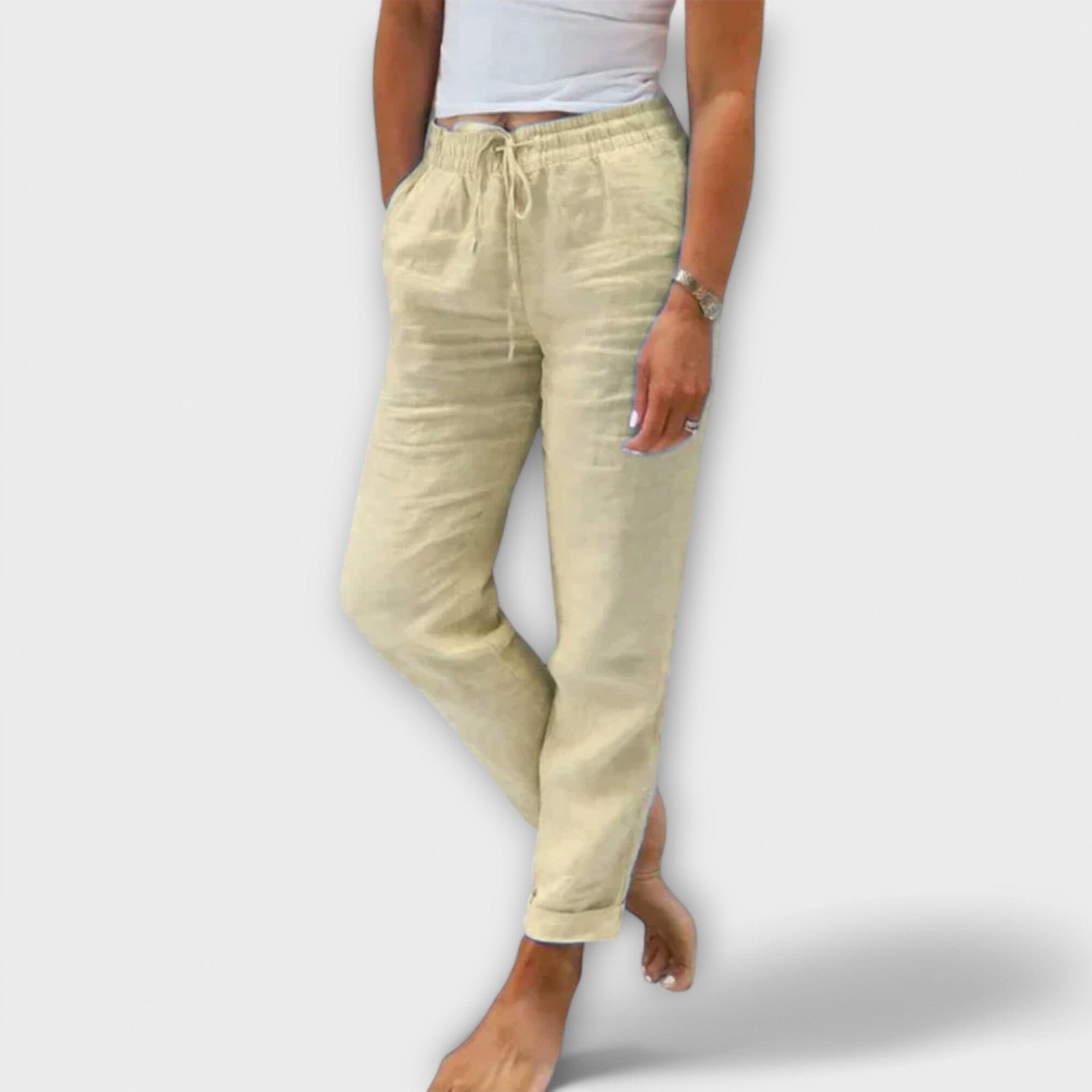 Pantaloni Leggeri in Lino per Donna