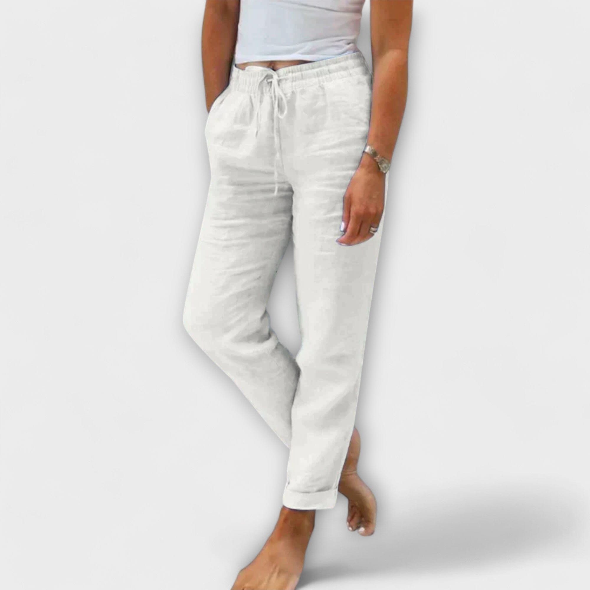 Pantaloni Leggeri in Lino per Donna