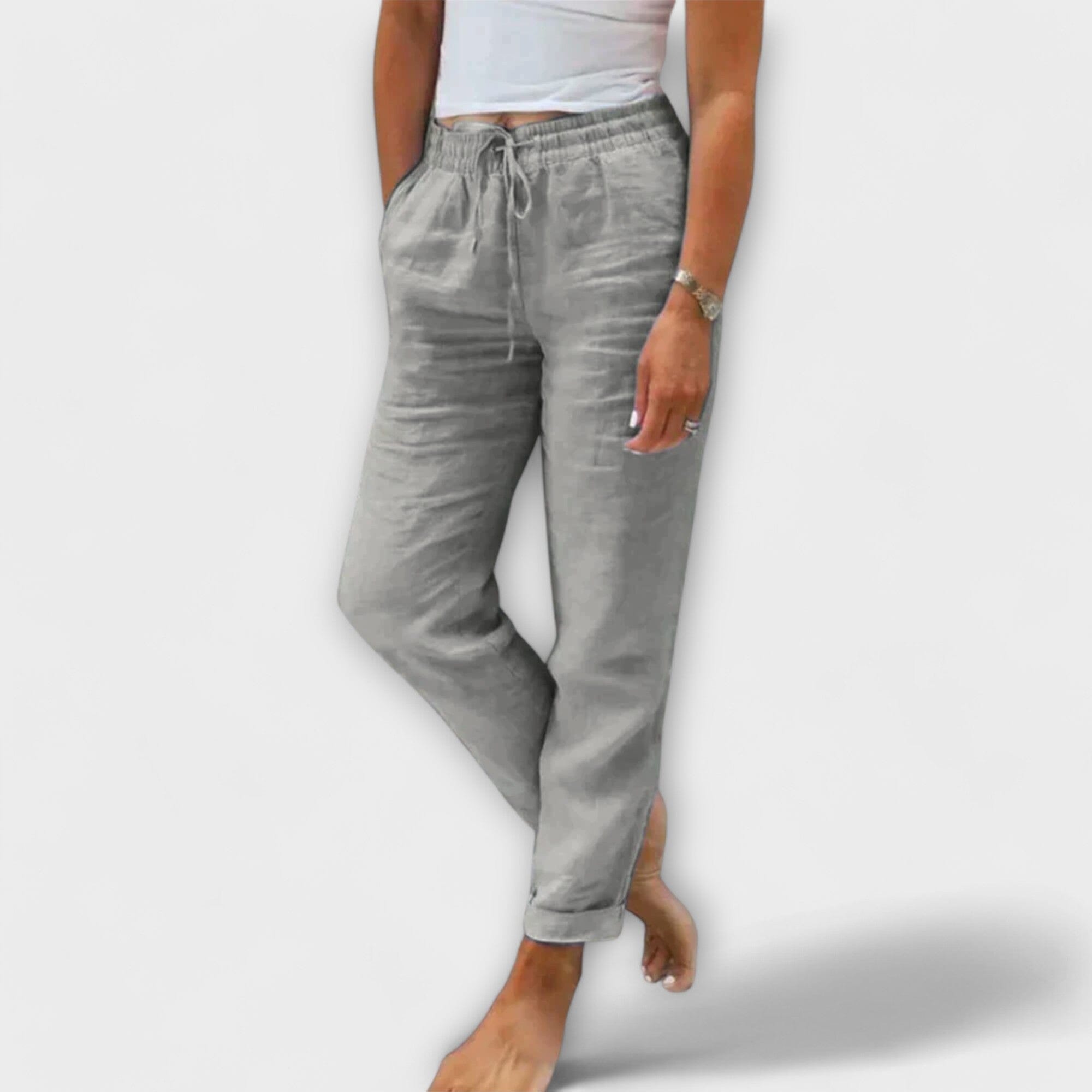 Pantaloni Leggeri in Lino per Donna