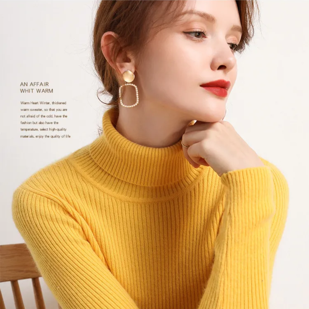 Cristina | Maglione Dolcevita in Cashmere per l'Inverno