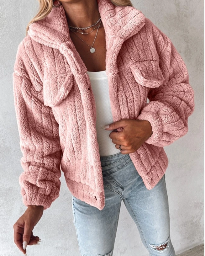 Rosa | Cappotto Teddy Caldo e Confortevole per Donna