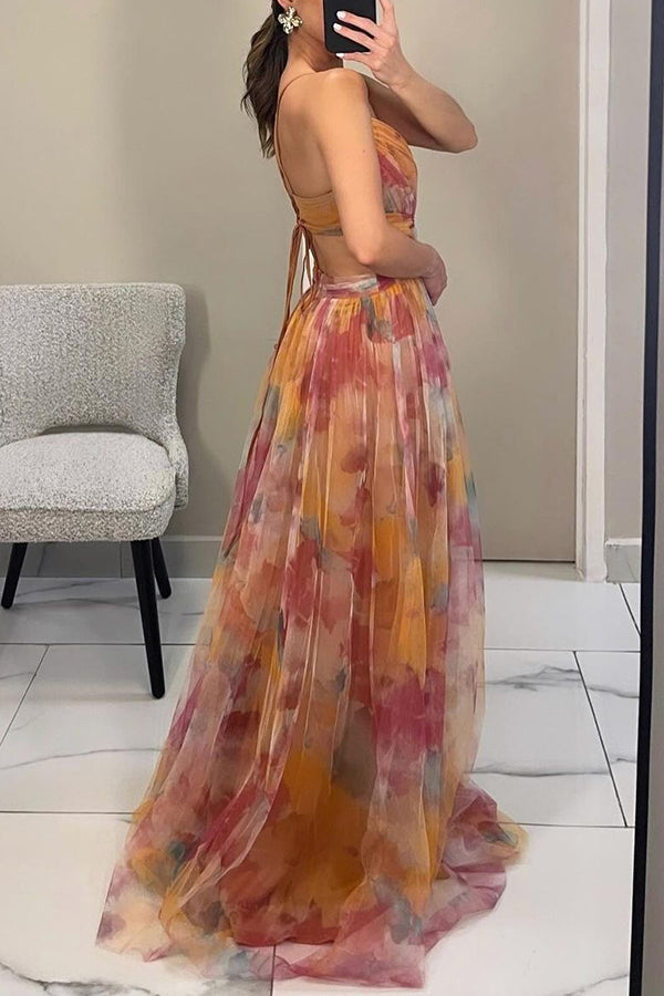 Elisa | Abito Maxi Floreale per Eleganza Senza Sforzo