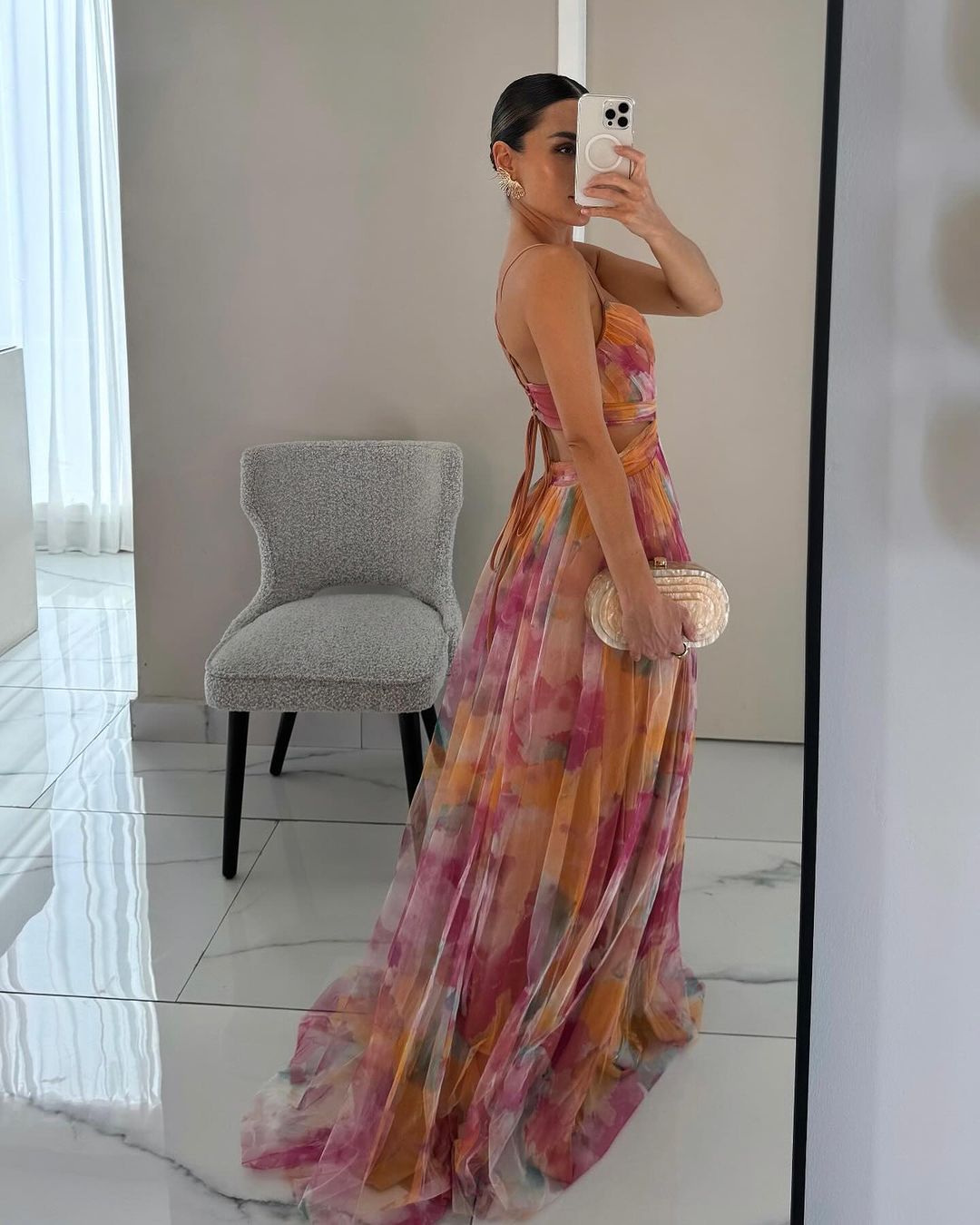 Elisa | Abito Maxi Floreale per Eleganza Senza Sforzo