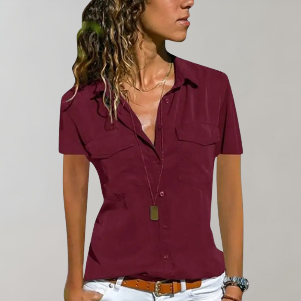 BLONDIE | Blusa Elegante da Donna con Maniche Corte