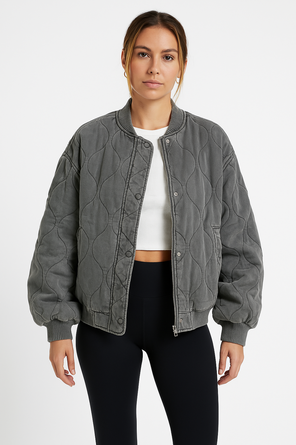 Clio | Giacca Bomber Donna Taglie Forti Elegante
