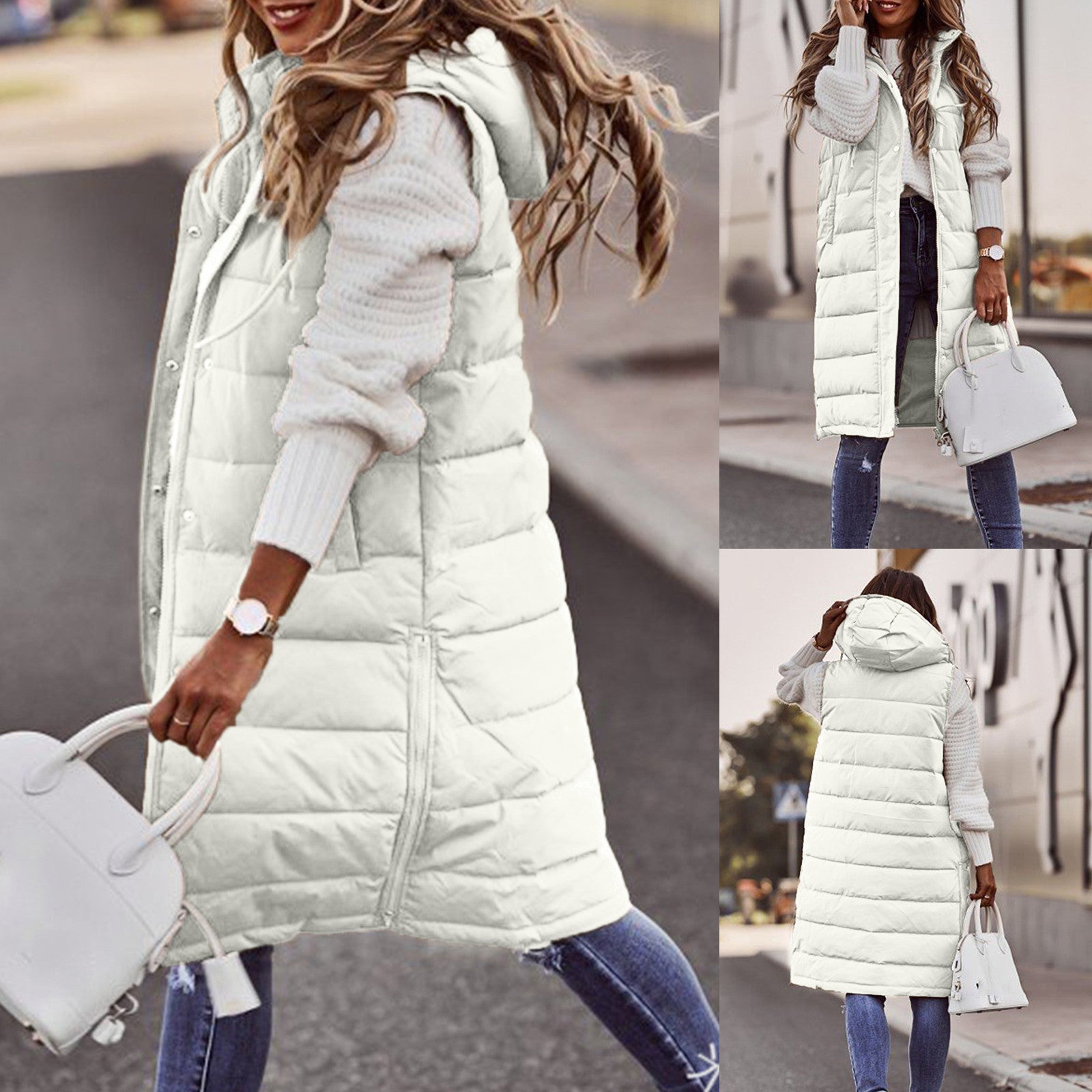 Vale | Gilet Invernale da Donna con Cappuccio