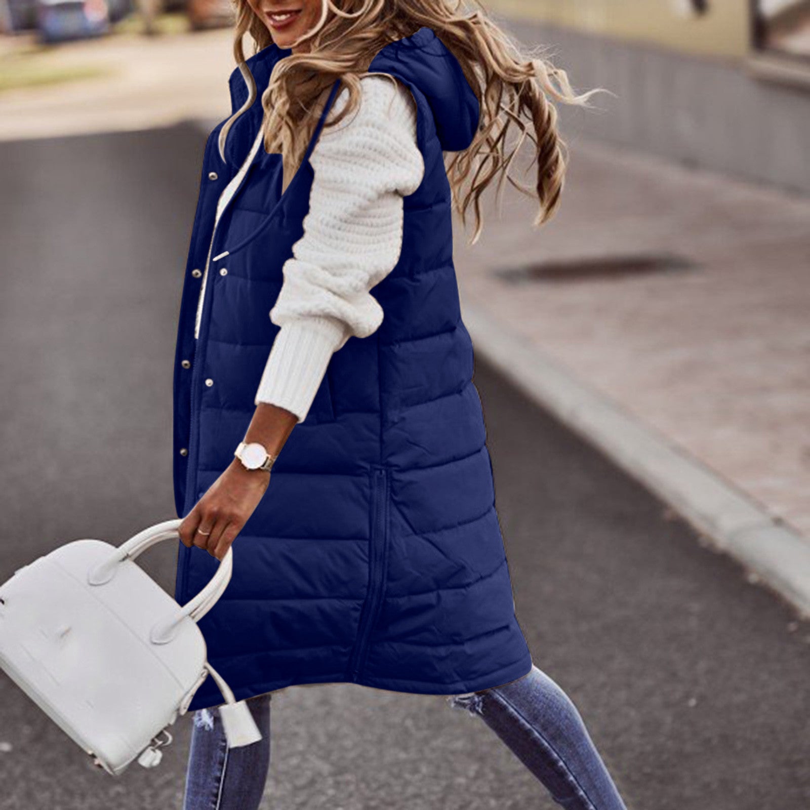 Vale | Gilet Invernale da Donna con Cappuccio
