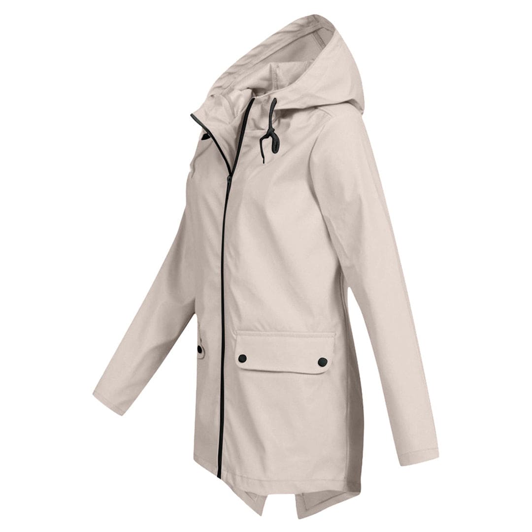 Viola | Impermeabile Elegante da Donna con Cappuccio
