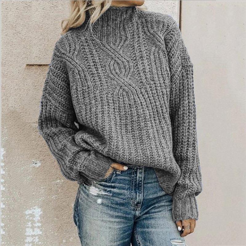 Elena | Maglione Invernale Donna a Maglia Intrecciata
