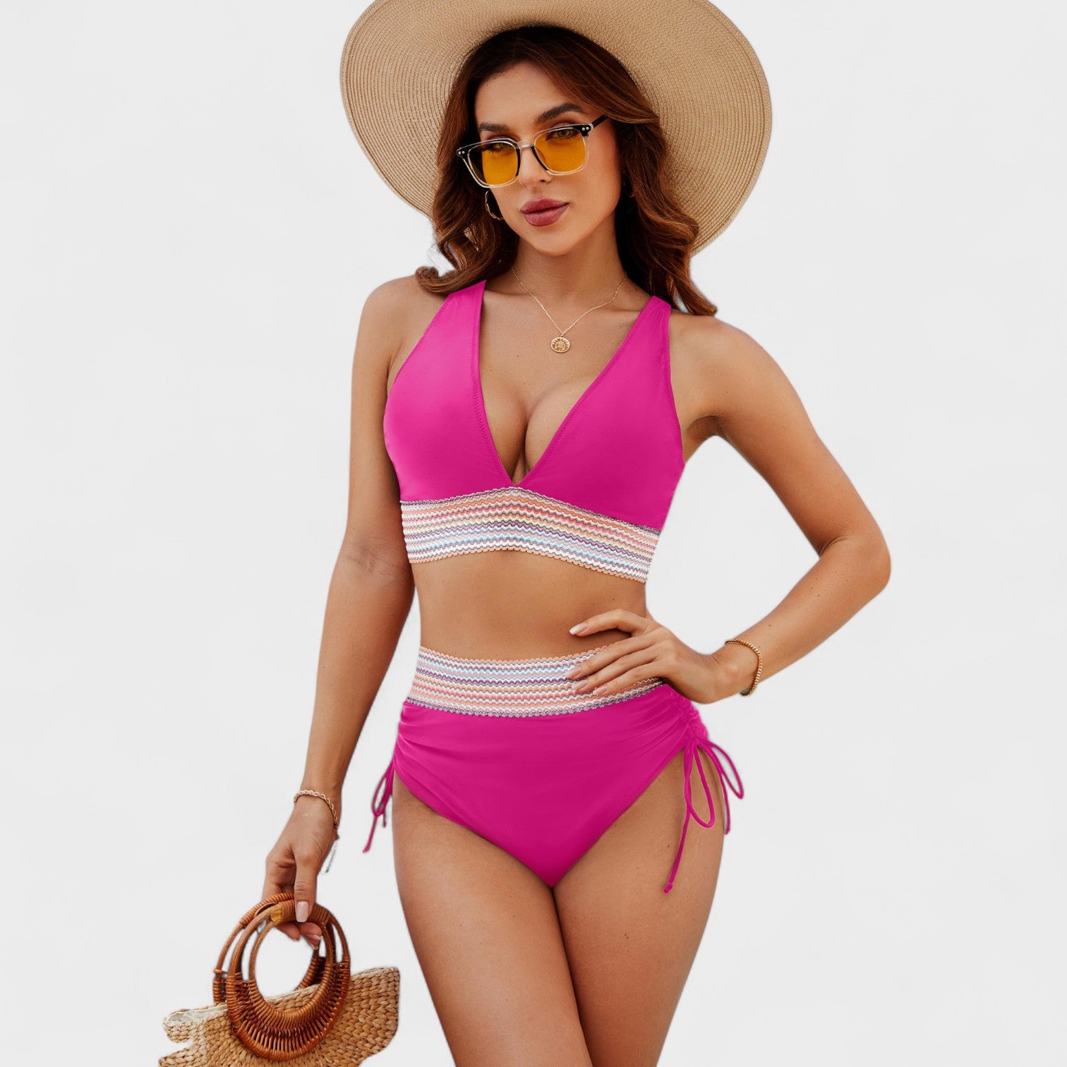 Bikini a Vita Alta Scolpito