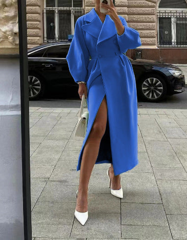 Sami | Trench Lungo Elegante da Donna con Colletto