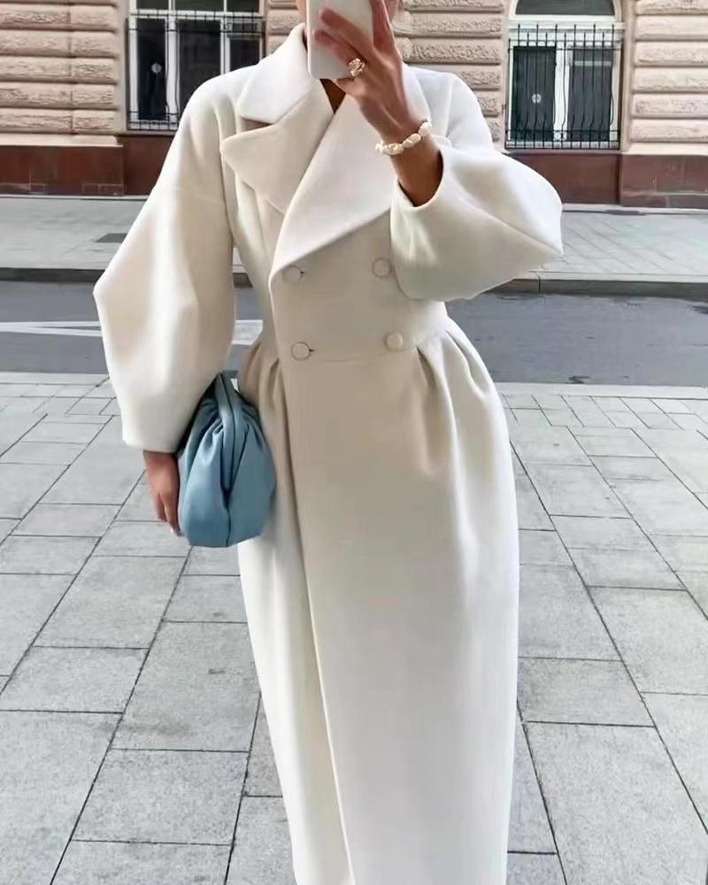 Sami | Trench Lungo Elegante da Donna con Colletto